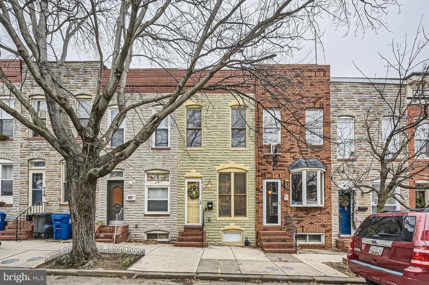 Ideal Baltimore rowhome nestled on a tree-lined street in the perfect Canton location.  Beautifully renovated 2 bed & 2.5 bath cozy home w/ two-tiered roof deck, gorgeous hardwoods, & storage throughout. Gourmet Kitchen w/ ceramic tile, stainless steel appliances, & granite countertops. Washer & Dryer on the main level. Location-Location-Location.. Easily walkable to all that East Baltimore has to offer including Canton Square, Fells Point, & the Waterfront. Convenient location with nearby grocery store, bars, & restaurants, park your car and never have to drive again. The Icing on the cake is CHAP tax credit is good until 2028.