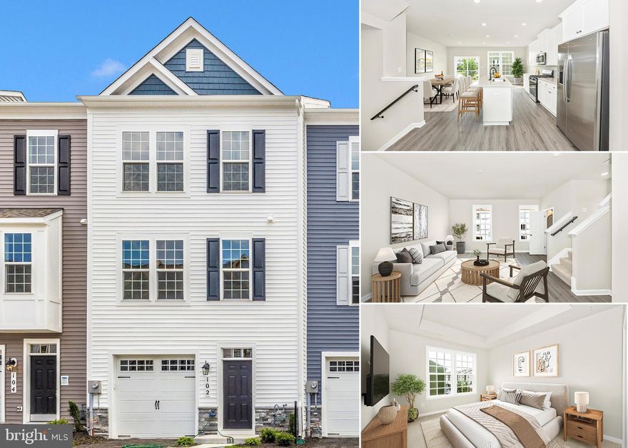 This MOVE-IN-READY Auburn II luxury townhome at Spring Bank by PDR Homes features three finished levels, 4 bedrooms, 3.5 bathrooms, and a 1-car garage, all in a walkable location near Clemson Corner and Market Square. Enjoy designer upgrades throughout, including a gourmet kitchen with quartz countertops, stainless steel appliances, subway tile backsplash, a large center island with pendant lights, and a sunroom extension. The owner’s suite includes a vaulted ceiling,  walk-in closet, and a spa-inspired bathroom with an oversized, floor-to-ceiling tiled shower. Lower level rec room/4th bedroom with closet and full bathroom.  Photos are representative. Take advantage of this LIMITED-TIME OPPORTUNITY - move in now and choose $15,000 toward closing costs or a 2/1 rate buydown for BIG SAVINGS on your first two years of payments! Move in before the holidays!