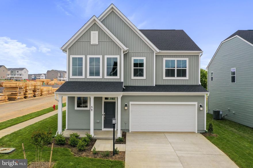 Ready to Move in Rental - Welcome to the Red Clover Meadows Ranson!! This new two-story home features 2-car Front car garage, a generous open floorplan shared between the kitchen, breakfast room and Great Room on the first level to promote seamless transitions between spaces. This home sits on a spacious lot and has a beautiful, upgraded kitchen with stainless steel appliances, clean white cabinets, and Valle Nevado granite countertops. The owner's suite is privately situated toward the back, complete with a full-sized bathroom and walk-in closet. A large loft that can function as another entertainment space and two restful bedrooms occupy the top floor. Experience the perfect combination of comfort, style, and functionality. Washer and Dryer included with this home! Redclover community features onsite amenities such as a tot lot, basketball court, and future community pool, civic park and trails! Commuters will appreciate easy access to the bustling Northern Virginia, Baltimore-Washington, D.C. area. Walkable distance to Commericial stores like Home Depot, Aldi, Mall and Kohls shops. Excellent Rental Home, request for showing for Home Tour!!