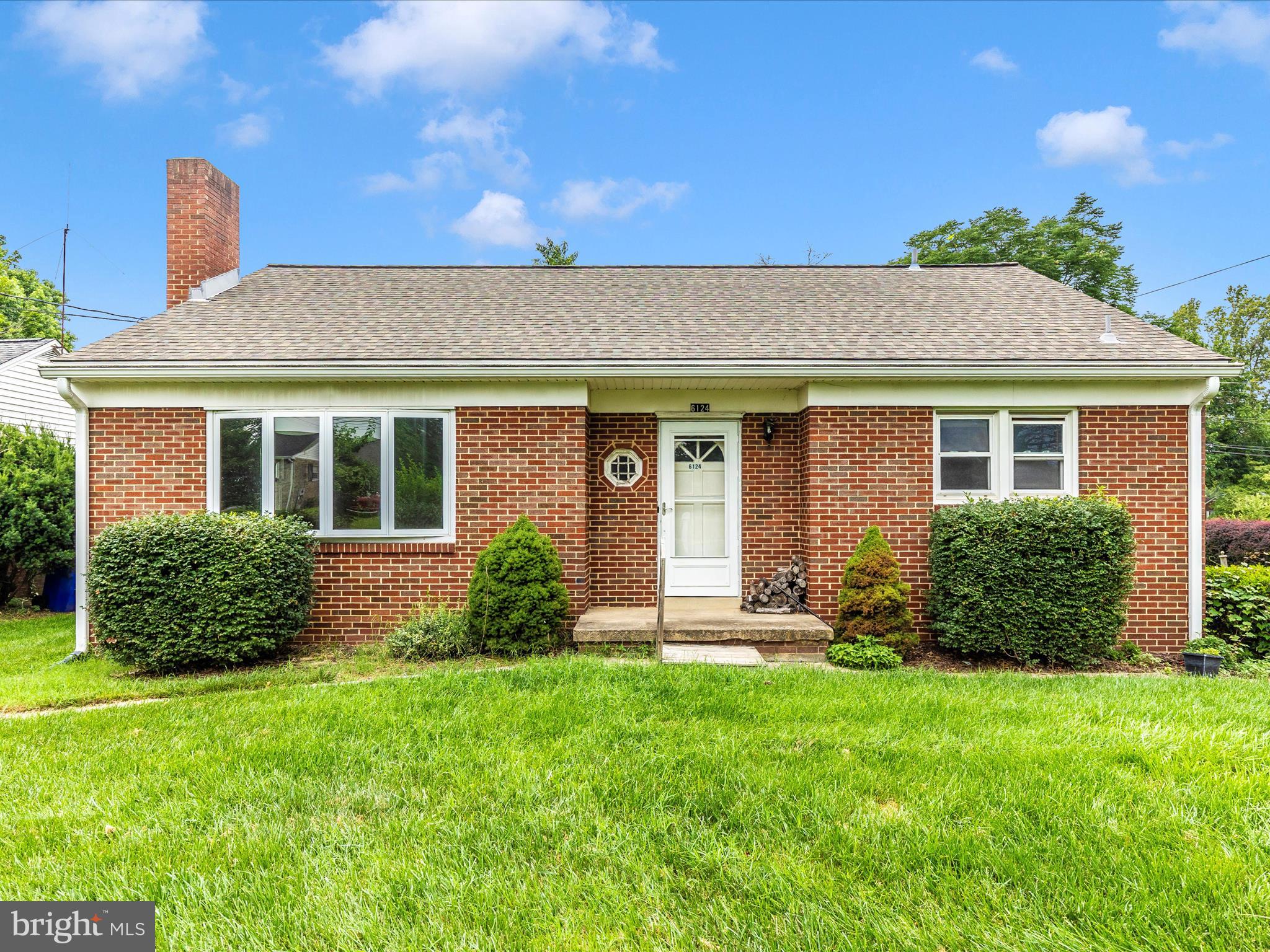 Great solid brick rancher in a wonderful & convenient location, ready for your paint and updates! The almost half acre flat lot gives you space between neighbors and a play area, and there are two sheds on the lot for lawn equipment and extra storage. The large rear deck is great for entertaining. The main level boasts a large living room with bamboo floors, and 2 bedrooms and a den/office area with hardwood (could be used as a bedroom.) The attic is finished (just add flooring) and was used as a playroom/sewing room as well as storage. The basement had 2 rooms being used as bedrooms (needs new carpet and some repairs) but the windows are not large enough for egress, and a half bath that is not completely finished. House has reverse osmosis system in the basement. So much potential in this well built home! This is an estate and is being sold As/Is.