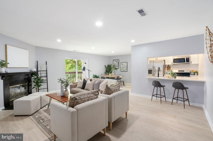 Welcome to your beautifully renovated home in the highly desirable Cromwell Fountain community of Glen Burnie! This stunning 2-bedroom, 2-bathroom condo offers the perfect blend of modern upgrades and everyday comfort, ready for you to move right in. Step inside to find a bright, open living space with a cozy fireplace, seamlessly connecting the dining area to a show-stopping kitchen featuring quartz countertops with a breakfast bar, brand-new cabinetry, and stainless steel appliances—perfect for everyday living and entertaining alike. Down the hall, you’ll find a spacious bedroom, a fully updated full bathroom, and a large primary suite with its own renovated bathroom. Step out onto your private deck—ideal for your morning coffee or unwinding on summer evenings. Enjoy the convenience of a secured entry, plus access to fantastic community amenities including a sparkling pool and tennis courts. Located just minutes from Arundel Mills, Maryland Live!, Kinder Farm Park, and Patapsco Valley State Park, with easy access to I-97, I-695, MD-100, and MD-295. This is a rare opportunity to own a move-in-ready home in one of Glen Burnie’s most sought-after communities—schedule your private tour today!