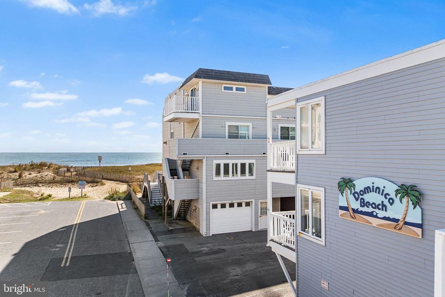 Reduced to Sell! Bring offers by this weekend to win this deal! Corner Top Floor Unit, steps away from the beach and large 1st floor Storage locker. If you want to feel like you are at the Beach, this is the Perfect Spot for you!  Huge Efficiency unit with super spacious balcony, Large Storage unit on lower level, located steps away from the beach, enjoy the sounds of the Ocean from your Large Private, Corner Unit! Sleep with the Balcony sliders open and wake up to Eastern Sunrise! This unit features a Full Size Kitchen equipped with newer appliances: Modern Attached Microwave, Dishwasher, Full Refrigerator, Standard Size Electric Oven & Stove, with small electronics and dishware. Full size Bathroom with Shower & Bathtub, Washer & Dryer!
There is a Seating area with Work Space table and chairs or use as Dining area.  Living space & Sleeping area could be divided by a Partial wall or blinds.  This is an excellent value if you want Convenience to local Midtown attractions & Beach access.  This is a Great Price for Excellent location that is convenient to So Many Attractions around 40th Street Midtown! Walk to Convention Center & Seacrets! Ocean Pines Public Beach Pool is Blocks away as well - Daily passes available for small fee! There is Wall Unit A/C.
Make sure to visit this Charming Beach Home and be in for 2026 Spring/Summer Season!