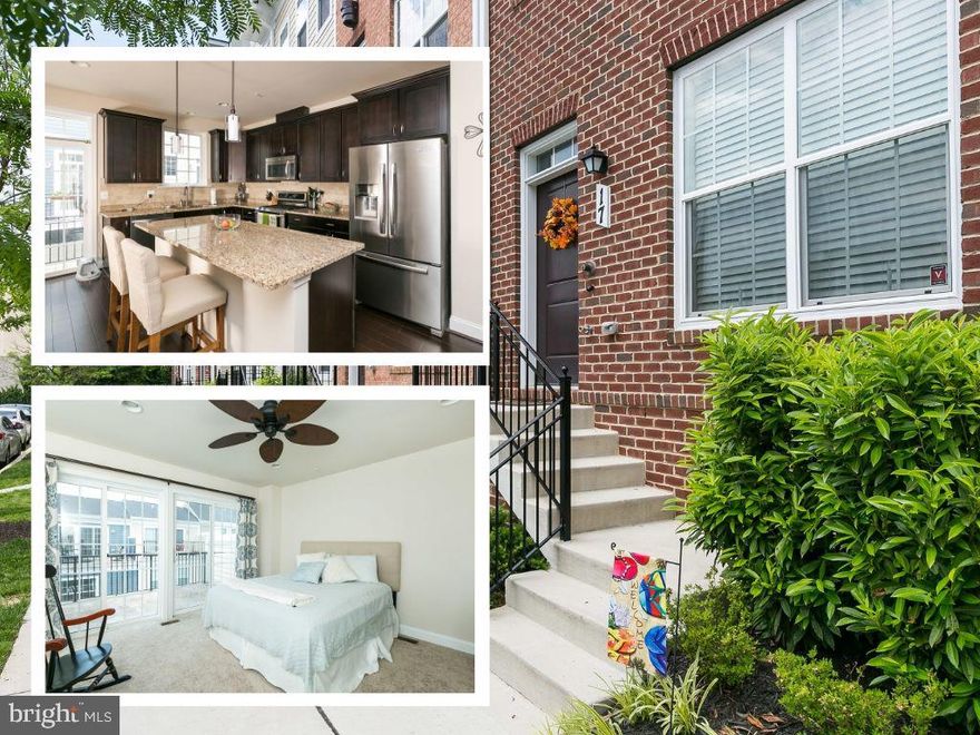 Your chance to live in Towson Green! Bright & open living room with fireplace, crown molding, and wood floors leading to dining room and kitchen. Kitchen offers granite counters, stainless steel appliances, island with breakfast bar, and sliding glass door to balcony. 3 bedrooms on upper floors each with their own full baths. Large balcony off 3rd bedroom! Additional bedroom/office on lower level. 2 car garage. HOA community with neighborhood playground in a prime location in downtown Towson with shopping, restaurants, and more! NOT accepting vouchers.