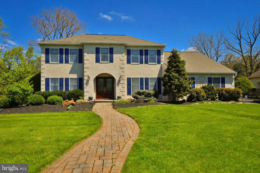 Five bedroom home on a Cul- de sac of Hidden Creek Estates in Horsham. This property includes an updated kitchen with a maple hardwood floors, a finished basement with newer carpet and paint.             Just enter through the front door, made of solid wood with stained glass accents to an open foyer with a ceramic tile flooring and a coat closet. The dining room has a chair rail and crown molding accents. The spacious living room has crown molding and an entrance to an office (or a sitting room) through sliding glass pocket doors. The deck can also be accessed here. The kitchen has newer cherry cabinetry and island. Phenomenal storage includes pantries with pull out drawers and soft close cabinets with brushed nickel hardware. Counters are topped with granite with tile backsplash. The Beverage Station is another focal point with wet bar, beverage fridge and more cabinetry!   There is a bay window looking out over the deck and the back yard. The kitchen opens to a sunlit Family Room with two skylights, a gas fireplace and recessed lighting. The fireplace has a remote control and fan. The Family room also offers its own wet bar area with cabinetry, wine rack and an island. The first floor laundry room is abundant with cabinetry, laundry tub, full closet and a laundry chute! There is a walk out entrance from the driveway. The wooden deck can be accessed from the kitchen or office. The master bedroom has one large walk in closet and a stunning renovated master bath. The deep soaking tub sits below a picture window. This master bath was designed to include storage cabinets at the tub and a full custom vanity with pendant lighting, granite topped counters and double sinks. 
There is an oversized, glass enclosed shower of tile and stone. The dressing area includes a granite topped vanity, cherry cabinetry and Solar Tubes, allowing natural light. Basement is finished with newer carpeting, Two car garage includes pull down stairs to a floored walk in attic. 
The backyard shed is part of the house, behind the laundry room. Stone pavers line the walk way to the front door. 
 Hatboro -Horsham Schools, close to township parks and access to main roads.
Date Available 08/01/2024
