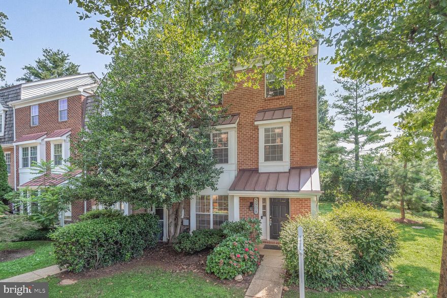 Gorgeous, fully-renovated modern end-unit townhome in a spectacular North Bethesda location with WALKABILITY to the Bethesda Trolley Path, Whole Foods, and a wide array of restaurants and shops. This unique property features spacious living and dining rooms on the entry level with newly installed white oak LVP flooring throughout. The beautiful eat-in kitchen features a peninsula for entertaining, ample cabinet space, granite countertops, stainless steel appliances, and a custom tile backsplash. There is a large glass slider off the back of the kitchen, leading to a spacious deck for al fresco dining. A butler's pantry and renovated powder room complete the main level.  

Ascending to the second level, you will find a dramatic oversized family room with 14-foot+ ceilings and a gorgeous, wood-burning stone fireplace. The large windows fill this space with natural light, and the glass sliding doors provide access to the upper level of the deck. There are two well-sized bedrooms with good closet space on this level, as well as a newly renovated hall bath and spacious laundry closet.  

The third level of this home is dedicated entirely to the primary suite. The oversized bedroom with vaulted ceiling is unlike any other you will find at this price point and features a large walk-in closet with built-ins. The primary bath has been completely renovated and features two large vanities, a custom glass-enclosed shower, a large soaking tub, and a separate toilet closet. 

In addition to the large, two-level deck, this end-unit townhome offers additional yard space along the back and side that can be fenced to provide more privacy or create an enclosed space for kids and/or dogs to play. The home backs to dedicated parkland, offering year-round privacy. Two reserved parking spaces (11 & 12) are assigned to this home and ample visitor parking is available. 

This property has been well-maintained by its current owner for over 33 years and is in move-in condition. This is the one you have been waiting for! Don't miss this incredible opportunity!