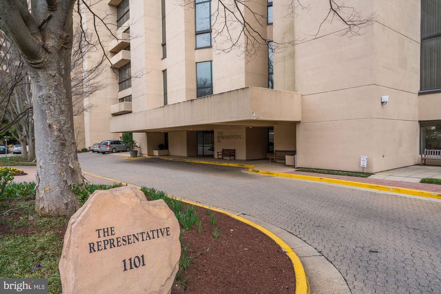 Dream location! Minutes to Amazon HQ2, Whole Foods, Costco, Fashion Centre mall and restaurants! 9th floor luxury condo at The Representative offers spectacular views of Washington, D.C., monuments, U.S. Capitol, and skyline! Elegant, spacious floor plan with many upgrades. Enjoy 1,530 square feet of living space with gorgeous hardwood floors throughout complete with a balcony perfect for fireworks viewing. Spectacular light-filled open-plan kitchen/dining/living room with commanding views is great for stylish entertaining. Beautiful eat-in kitchen  including wall cabinetry, lots of counter space, stainless steel appliances, and a wine cooler. Laundry closet off foyer.Two large master suites. Separate storage room just down the hall. Upscale building features opulent lobby and 24-hour concierge, resort-like pool, modern gym, library and business center, and newly renovated events room. The Representative is highly sought-after luxury living three blocks to Pentagon City metro, four blocks to new Amazon HQ2, minutes to D.C. and Georgetown, and close to Reagan National Airport. Close to Fashion Centre mall, Pentagon Row shops, Whole Foods, Harris Teeter and multiple trendy stores and restaurants. It's all in your backyard! One indoor garage space. NO pets in building. APPLY ONLINE: https://www.mcenearney.com/application/. $50 pp application fee. No more than 2 incomes to qualify.