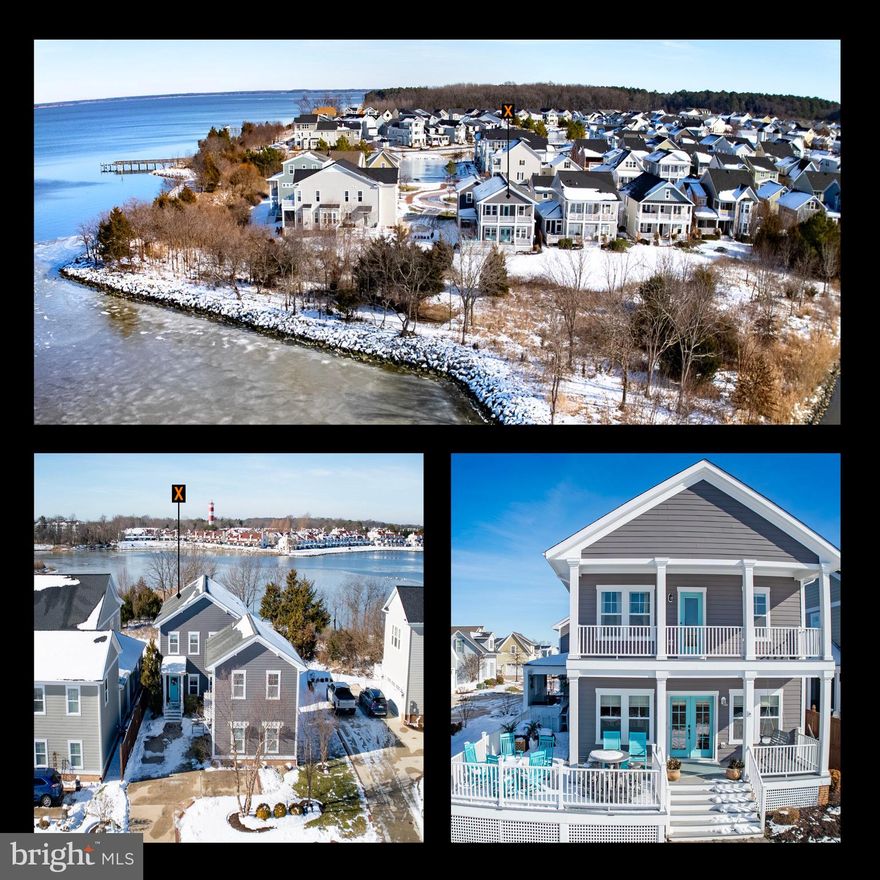 Your search is over!! This amazing 4 bedroom waterfront property in coveted Gibson's Grant is going to get lots of attention for a number of reasons: 1- Lot and location - Sprawling views of Macum Creek and the Chester River 2- Lots of updates including a custom on trend kitchen with huge center island, expanded deck and new outdoor bar/grill/kitchen 3-Dual waterside porches including a private covered porch off the primary suite perfect for enjoying your morning coffee or stargazing 4- Detatched heated garage with new epoxy flooring AND fully finished upper level is perfect for a man cave, office, living space or apartment and includes a full bath! Amazing community ammentities including pool, fitness center, playground and more! 
You won't want to miss this one! She is a beauty!!! SF does not include approximately 800SF for he finished space in detached garage***