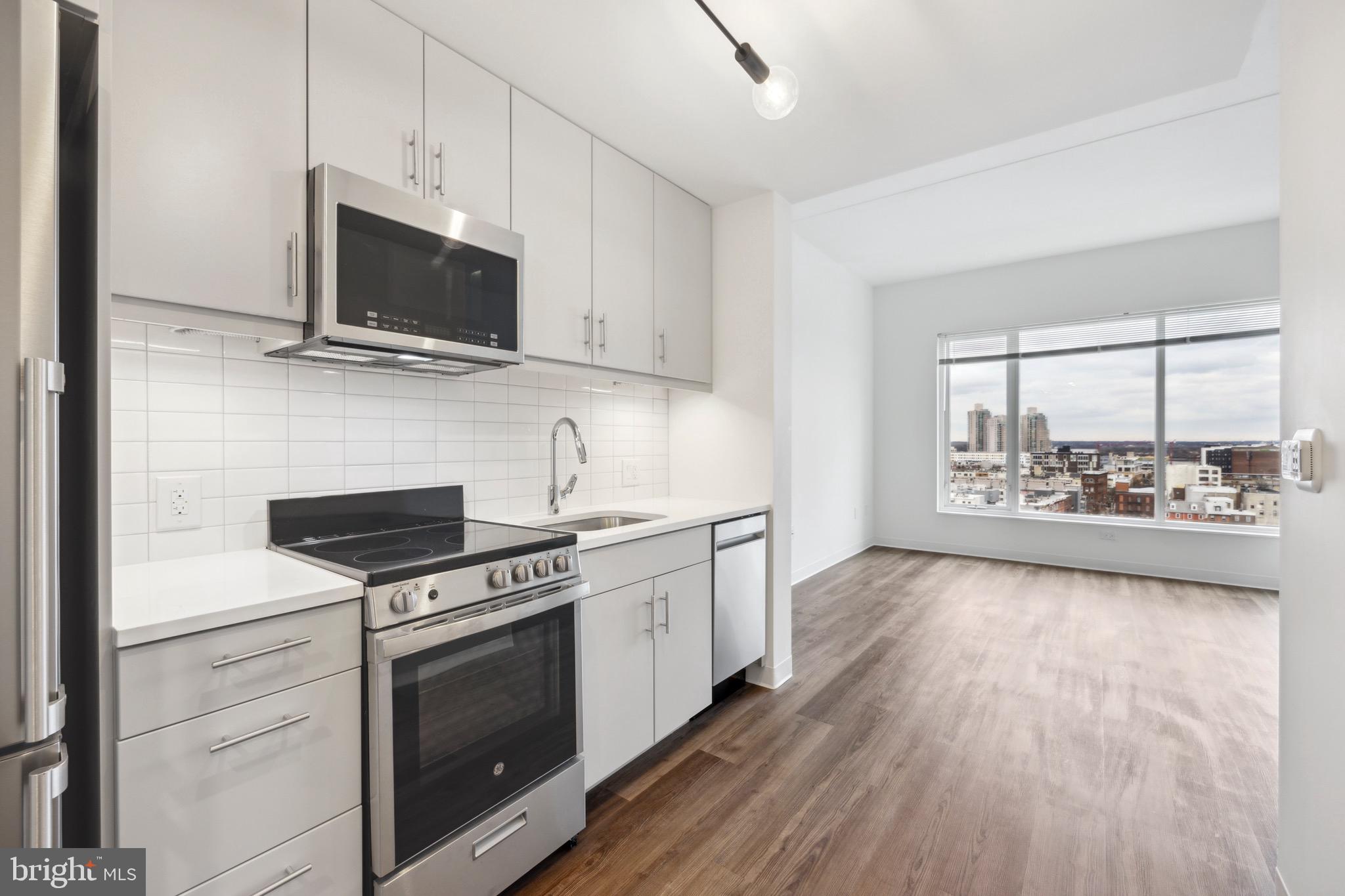 Now offering 2 months free on a 15+ month lease a 3rd month free if you apply within 48 hours of your initial tour!! Only a $500 security deposit with approved background check and all amenities are now included in the rent price, no additional fee! Marketed rent includes 3 months free on a 15 month lease - base rent is $1730.00.
Welcome home to The Carson, Northern Liberties newest luxury apartment building offering a range of brand-new studio, one-bedroom, and two-bedroom apartment homes, each with a variety of layout options to choose from. The apartments are designed to let in an abundance of natural light, thanks to tall windows that flood the space with sunlight.
Inside, modern, open floor plan concepts are enhanced by upscale appliances, finishes, and wood plank flooring throughout, creating a warm and welcoming atmosphere. The kitchens have Stainless steel appliances and quartz countertops with soft close cabinetryIn addition, with twelve stories and two roof decks, residents at The Carson will enjoy stellar, breathtaking views of all of Philadelphia and the Delaware River. Some amenities include ONSITE PARKING (for additional fee) a fitness center, rooftop pool, large dog park, grilling stations and outdoor TVs, gaming and work lounging areas, 24 hour concierge and so much more.