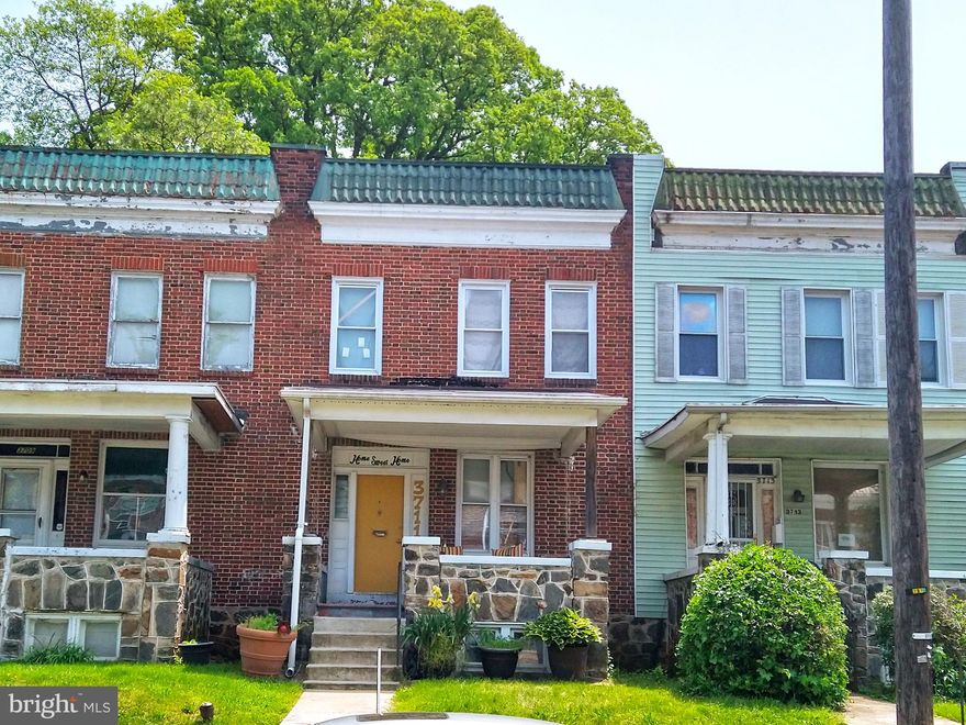 ONLINE AUCTION: Bidding begins 6/2 @ 10:00 AM. Bidding ends 6/6 @ 7:10 PM. List Price is Suggested Opening Bid. Deposit: $5,000.

This two-story porch-front townhouse is located in the Langston Hughes area. It is a short distance from Pimlico Race Course, a thoroughbred horse racetrack, and Jack Paulsen Park, a local public park. The property also offers convenient access to MD Route 140 (Reisterstown Rd.), a major traffic route.
Property is occupied.