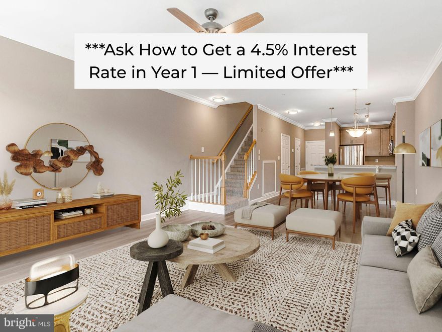 ***Take advantage of an exclusive 4.5% first-year rate with a 2-1 buy down—book your showing today for full details.***

Discover one of the best values in King Farm Village Center — a bright, stylish, and move-in-ready two-level condo offering more space, better finishes, and stronger value than comparable homes in the community. Perfectly situated above the retail conveniences of King Farm, this residence combines the feel of a townhome with the ease of low-maintenance condo living.

Freshly painted throughout, this home feels like new with brand-new carpet and flooring, updated kitchen cabinets and hardware, and upper-level bathrooms enhanced with new tile flooring and vanities. The kitchen features granite countertops, stainless-steel appliances (approx. 2 years old), and a breakfast bar with generous cabinet storage. The neutral, timeless color palette gives the home a polished, modern look that appeals to any style and stands the test of time. The South-West facing windows on the main level give way to sunlit afternoons. 

The main level includes a powder room and a large coat closet, while the open layout and soaring ceilings fill the space with natural light. Upstairs, two generously sized bedrooms, each with its own ensuite bath and ample closet space, create the ideal layout for guests, roommates, or a home office. The laundry closet, located on the bedroom level, is deep enough for storing essentials and supplies. The primary bedroom also faces South-West, while the secondary bedroom enjoys a North-East facing view.

With its thoughtful two-level design, this home lives larger than most condos while offering the convenience of a well-managed building. Amenities include assigned surface parking near the entrance, a fitness center, community room, bike storage, and a private storage locker. With just 25 total condos, the building maintains a boutique, well-kept atmosphere that feels intimate and quiet.

As part of the greater King Farm community, residents enjoy two outdoor pools, an additional fitness center, playgrounds, parks, and a free shuttle to the Shady Grove Metro (or a 15-minute walk). Step outside your door to Safeway, Fontina Grille, coffee shops, salons, and more, with Mom’s Organic Market and Mattie Stepanek Park just minutes away.

Among the few two-level layouts currently available, Unit 15 stands apart for its larger square footage, timeless finishes, and exceptional price-per-square-foot value. With its refreshed condition, ideal layout, and unbeatable walkable location, this condo is the smartest choice in King Farm for buyers seeking space, style, and convenience.

**Condo fees for 2026 have been updated for this listing- the other listings in the building may not be accurate**