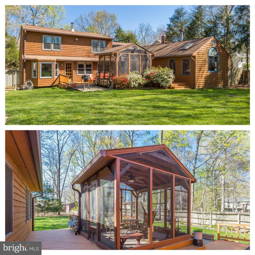 Gorgeous Home includes 4 bedrooms, Master w/Full Bath and Four Closets, Living Room w/Wood Stove, Dining Room, New SS Appliances, Huge Family Room w/Vaulted Ceiling and Gas Fireplace, Indoor Hot Tub Room w/Vaulted Ceiling, and Upper Lvl Sitting Room. Wood Walls/Ceilings, Hardwood floors, Skylights, Curved Stairs, New Storm Windows. Huge backyard w/Privacy Fence, Wood Deck, Screened-In Porch.