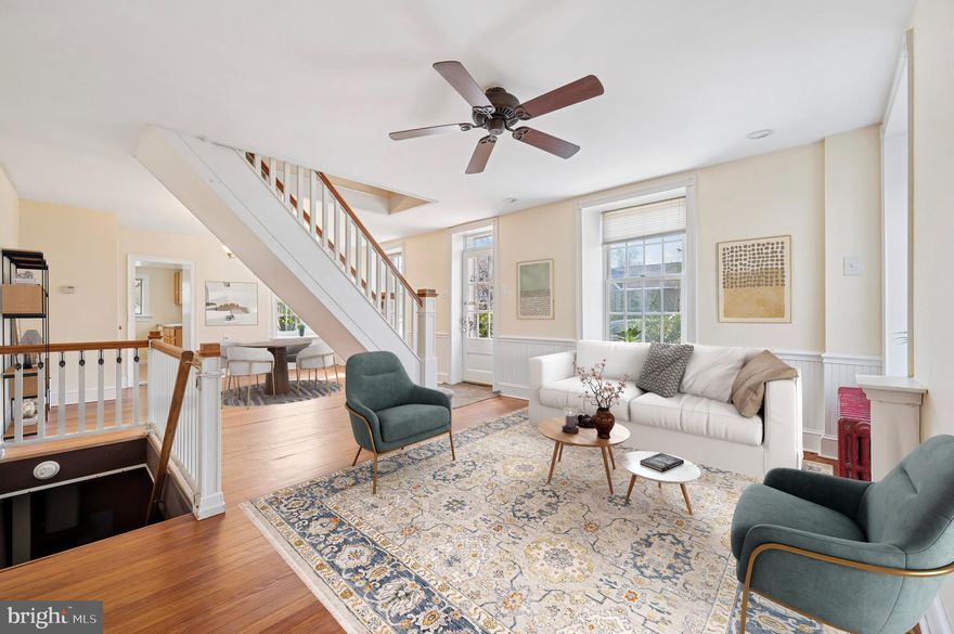 Presenting 8139 Devon! Rarely does a home come on the market in such an amazing location. Your new house is exactly 344 feet from Germantown Avenue and all that Chestnut Hill has to offer. Whether you are looking for a home for yourself and want to be walking distance from all the restaurants and shops in one of Philadelphia's most desirable main streets, or you are an investor who knows that now is the perfect time to move money out of the volatile Stock Market and into Real Estate and tenants are easy to find, or even someone looking for a property to use as an Air BNB, knowing that there are major FIFA events and other major events coming to the Philly area in the summers of 2025 and 2026, 8139 Devon is beaming with potential!! When you arrive at the property and park your car in your own Driveway, you will immediately feel how inviting and attractive the entire neighborhood is. Entering the home, you will find yourself on the main Living Floor, complete with gorgeous, re-finished hardwood floors throughout. To the right is the Kitchen, boasting tons of natural light and just waiting for its next owner to update. Heading up the stairs to the First Floor, you will find 2 good-sized Bedrooms with the same re-finished hardwood floors and a Full Bathroom. Head up one more flight of stairs and arrive at the carpeted Top Floor. This floor delivers a ton of space and could be divided into 2 Bedrooms (to make the home 4 Bedrooms) or kept as one large space. The home also has a finished Basement level that could be turned into a Home Office, Media Room, Gym, Studio or Rec Room and also provides the home with Laundry facilities and another Full Bathroom. 8139 Devon is that rare opportunity for a buyer to do some low cost updating and create a truly stunning piece of real estate in an incredible location. The home has Solar Panels meaning your utility bills are far cheaper! Oh and did we mention it has Parking? The home is vacant and set to go and show. Book your showing today!
