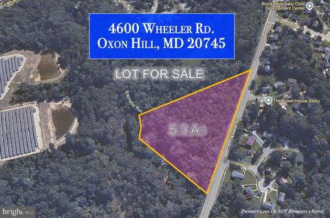 Vacant Land For Sale - 4600 Wheeler Road<br/> OXON HILL, MD 20745