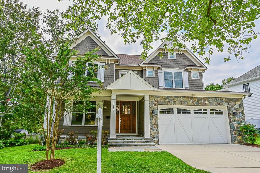 Craftsman-style Colonial provides comfort and convenience in a fabulous location!  Stone and siding exterior and an inviting front porch welcome family and friends.  Lightly lived in by original owners, this home features an open floor plan with well proportioned rooms, clean finishes, and hardwood floors on main and upper levels.  Transitional spaces provide a haven for living well,  entertaining with ease, private-time space, home offices and home study areas.  Finished lower level has the 5th bedroom, a  full bath, large recreation rooms and walk-up stairs to the side yard. Pretty back patio and lawn extend outdoor living in a tranquil setting.   Pleasant East-West orientation.  Natural gas back-up generator automatically delivers power to houses's electrical system and essential items to provide uninterrupted home power in rare cases of power outages.  Exceptional location is a mere minute off I-495, convenient to major and secondary roads and a short drive to amenities including destination shops, grocers, dining and major employers.  All visitors must wear face masks/coverings and observe CDC COVID-19 guidelines including social distancing while in property.