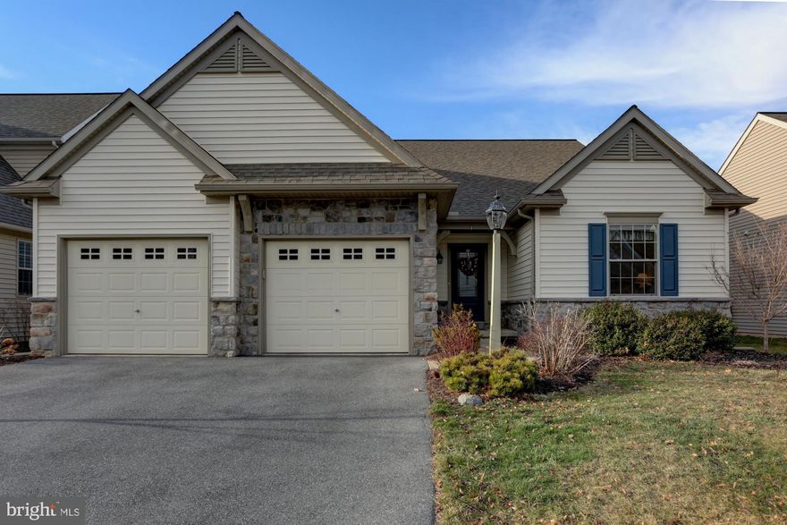 Conveniently located rancher within Manheim Central is close by to shopping and PA-283. Home offers one-floor living, vaulted ceilings, efficient natural gas heating,  and a  fire place. The kitchen features an island, wall unit with wine rack, and lots of storage. Large deck in rear is great for outdoor entertaining, and basement has a superior wall foundation with egress window ready for buyers finishing touch.