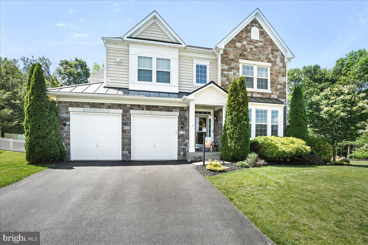 Captivating 3-level Stone/Vinyl Colonial nestled in the coveted Craighill Estates Subdivision, resting on a spacious .60-acre lot and boasting over 4300 square feet of luxurious living space! Step into the grandeur through the two-story Foyer adorned with gleaming hardwood flooring, guiding you toward the serene home office. The formal dining area exudes elegance with its built-in cabinets featuring granite countertops. The main level further impresses with a Gourmet Kitchen with an island, breakfast bar, granite countertops, stainless steel appliances, gas cooktop, double wall oven, and a cozy nook. Gather in the Family Room with its charming stone gas fireplace or bask in the sunlight in the adjoining morning room, offering a tranquil view and access to the backyard oasis through sliding doors.
The upper level hosts 4 Bedrooms and 2 Full Baths, including the luxurious Primary Owner's Suite boasting vaulted ceilings, 2 expansive walk-in closets, and an attached spa-like bath featuring a jetted tub, separate tile shower, water closet, and double sink vanity. The lower level presents a finished basement with a 5th bedroom, full bathroom, spacious Recreation Room, two bonus rooms with custom closets, and a large laundry/utility room.
Outside, retreat to the private back deck with a motorized awning, where you can unwind to the soothing sounds of the built-in waterfall and pond, surrounded by park-like patio areas. A large storage shed conveniently houses all your lawn tools. With a large paved driveway and a 2-car front load garage, parking is never an issue.
Situated just off the main roadway, this home is perfect for commuters and only minutes away from downtown historic Charles Town, offering an array of shopping and dining options. Additionally, it's a mere 15 minutes to Harpers Ferry, providing an abundance of outdoor activities. Recent upgrades include a tankless gas water heater (3 Seller-Owned 100 Gallon Propane Tanks), a wired-in generator, carpet throughout, a water softening system, a sump pump, and a private backyard oasis.
