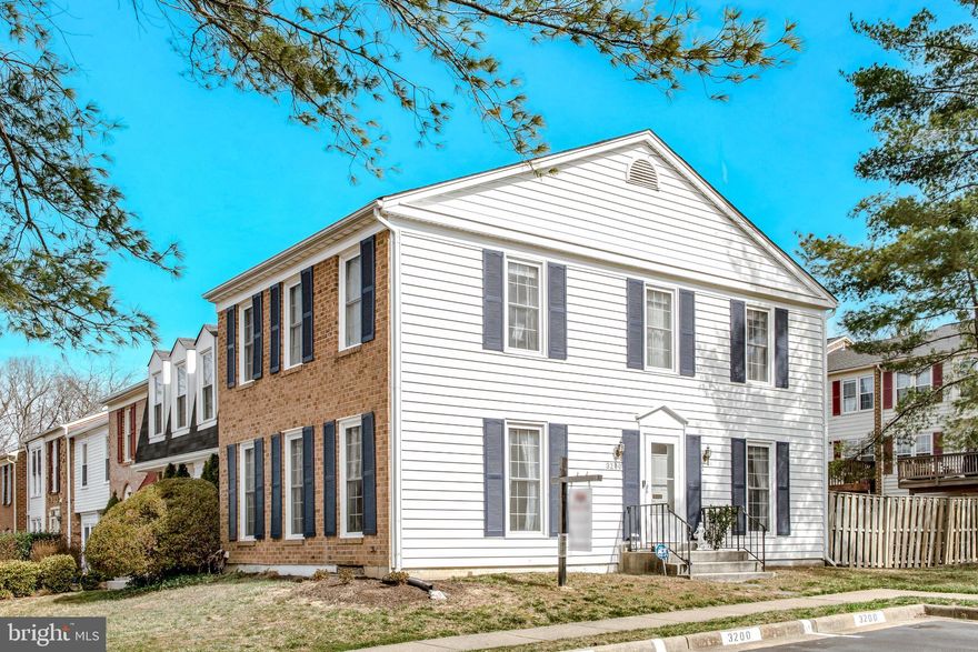 Don't miss your opportunity to own this three-level, brick-front, end-unit townhome located in the sought-after neighborhood of Lake Ridge. This home is being sold in AS-IS condition due to it needing updates, but it's a great value given its deceivingly spacious square footage, newer roof, siding, windows, and overall potential in a neighborhood where renovated homes are consistently selling for higher prices. Great location being within close proximity to schools, shopping centers, restaurants, and various commuter routes. Walking distance to beautiful trails, a small community park, and great schools. Two assigned parking spaces and has plenty of unassigned parking for guests.