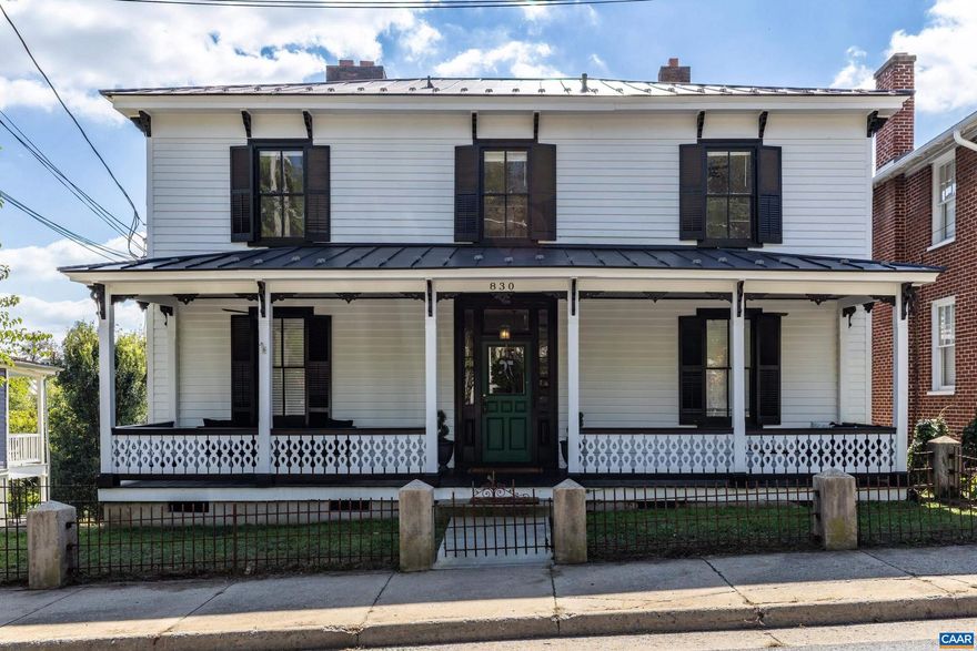 This beautiful two bed, one bath apartment is a convenient 2-block walk to Downtown Staunton. With large covered front porch and upstairs balcony, there are plenty of outdoor spaces to enjoy the sunset or people-watch. Spacious kitchen is eat-in and includes oven, microwave, fridge and garbage disposal. Oversized bedrooms are large enough for seat area, king-sized bed and dressers. Enjoy proximity to one of the South's Best Mountain Towns (Southern Living Magazine, '22), and the sense of community it brings! "You belong here." Agent/Owner