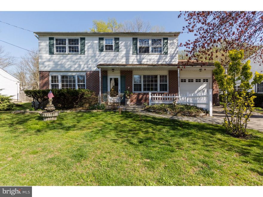 Nestled along this quiet cul-de-sac block is a wonderfully maintained colonial. This 4 bedroom, 2.5 bath home, with in-ground pool, has a beautifully maintained yard and private driveway with attached garage.  This home has beautiful, rustic original refinished hardwood flooring, a wood burning fireplace and plenty of storage space in the finished basement. As you enter in the foyer you have a separate formal living room and classic dining room. This country charm kitchen has new counter tops and features a large eat-in area, perfect for your family table and chairs. The spacious living room is accented by sliding doors with access to large backyard patio and brings in tons of natural light. This living room also features a wood burning, brick fireplace. The laundry room includes a side-by-side washer and dryer, half bath, and internal access to the spacious, 1-car garage. The finished, retro basement has separate areas for storage, includes a bar, and offers plenty of space for parties and gatherings during your family functions or would make a great play zone for all those toys.   Upstairs, the master bedroom features 2 large closets along with a charming in-suite bathroom including double sink and glass enclosed shower. Down the hall there are 3 large bedrooms with plenty of closet space. The hallway full bath has a double sink, built-in storage cabinet and shower-tub combo. The backyard is wooded and includes a large cement patio, perfect for entertaining or outdoor BBQs. The space is fully fenced-in and has an in-ground swimming pool. Across the yard you will notice a charming cottage-like shed to house all your gardening tools and pool supplies. This lovely, move-in ready colonial is just across the street from Pennypack Park and a quick drive to the Fox Chase train station. It offers a country feel in the city and is ready for you to call it home. We welcome your visit today!
