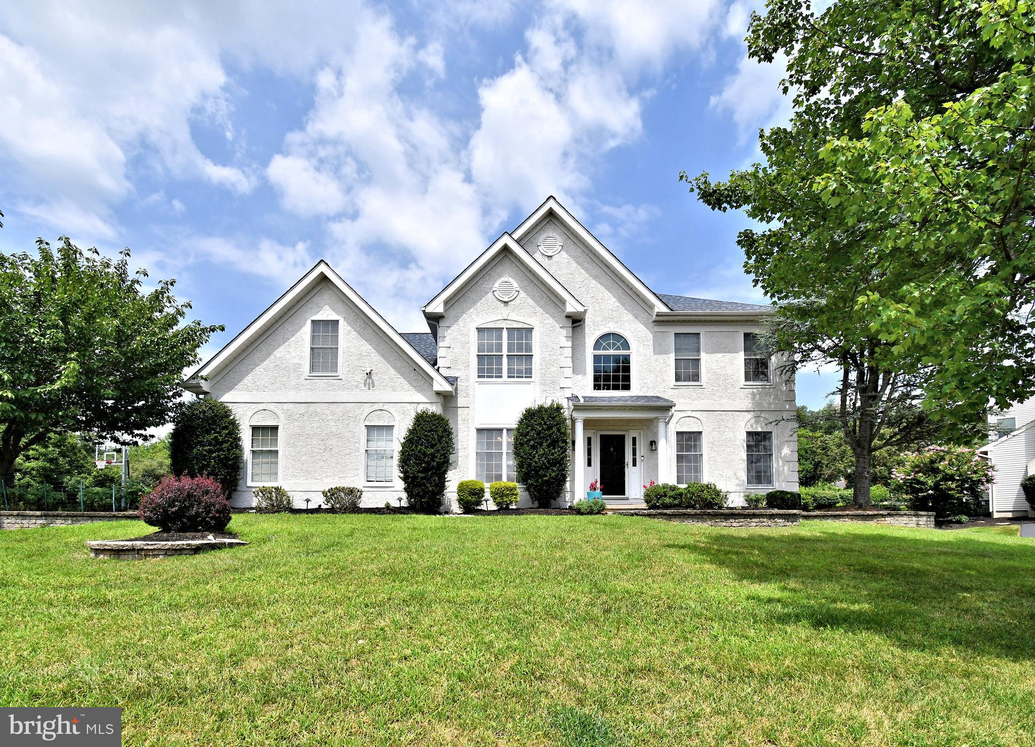 Welcome to your dream home! This stunning 2-story Colonial offers the perfect blend of comfort, space, and entertainment. Featuring 4 generous bedrooms, 2 full baths, and 2 convenient half baths. Enter through the covered front porch to a bright, spacious and open concept design. Elegant French doors open into a versatile office area, offering a quiet and stylish space to work or relax. A cozy gas fireplace serves as the focal point of the family room, beautifully framed by built-in shelving and custom cabinetry that add both charm and functionality. This room is filled with natural light and is open and airy, thanks to the vaulted ceiling, two skylights and a large rear window that create a bright and inviting atmosphere. The state-of-the-art kitchen is as beautiful as it is functional, blending high-end appliances with stylish design elements to create the perfect space for both cooking and entertaining. The sunroom just off the kitchen features a custom bar, making it the perfect spot for entertaining guests or enjoying a relaxing evening at home. Unwind after a long day in your primary ensuite complete with a large bathroom, two closets (one is a walk in) for ample storage. The washer and dryer are conveniently located in this suite, making laundry day effortless and efficient. An additional 3 bedrooms and a hall bath finish the second floor. The finished basement offers a versatile space that can easily adapt to your lifestyle—ideal for a home gym, media room, play area, or additional living space—complete with a convenient half bath and plenty of room for storage and entertaining. Step into your private backyard oasis, where every day feels like a vacation. Enjoy the sparkling inground pool with a fun slide, unwind in the soothing hot tub. The tiki bar adds a tropical touch to the outdoor space, creating the perfect setting for hosting friends or serving drinks during summer gatherings and unforgettable evenings under the stars. With a spacious 2-car garage and plenty of room to grow, this home has it all. Don’t miss the chance to make this exceptional property yours!