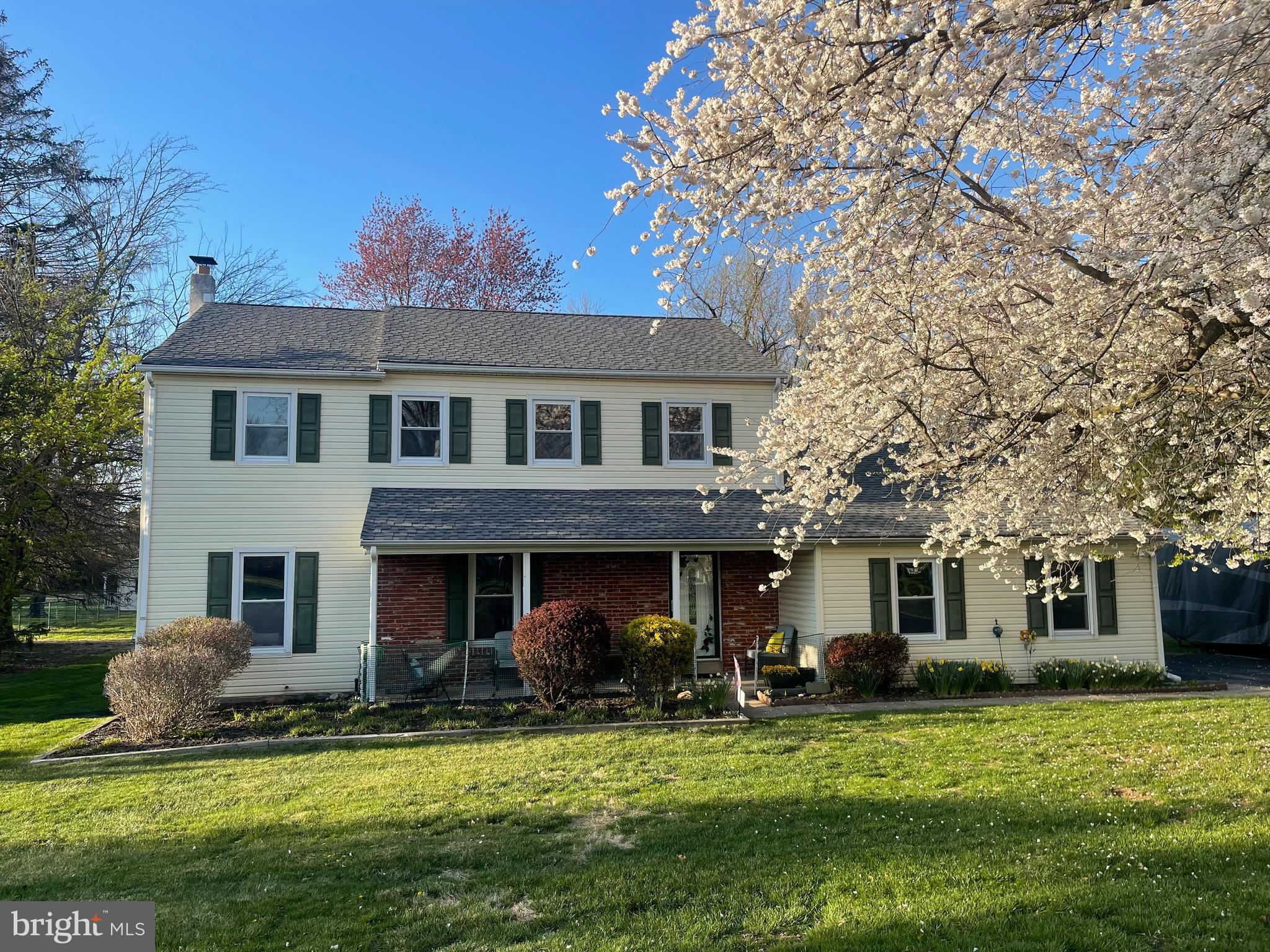 Welcome to this inviting 4 Bedroom, 2.5 Bath home, nestled in a peaceful and well established Maple Glen neighborhood, offering the perfect combination of symmetrical design and a classic time-honored layout. Situated on a .76 acre park-like setting with mature trees and a scenic view of a neighboring property. This property boasts a traditional colonial style with a brick front, vinyl siding and a covered Porch, ideal for relaxing and enjoying the tranquil surroundings. This 2200 square foot home offers a newer roof, maintenance free vinyl siding, replacement windows and ceiling fans. Natural light soars throughout this lovely home. As you enter through the beveled glass front door the spacious Foyer leads to a bright and airy formal Living Room. Working from home? The Dining Room could be perfect as a Study or for family gatherings or dinner parties. Immediately off the Dining Room is the heart of the home-the eat-in Kitchen which offers a captivating view of the expansive backyard. The Kitchen offers plenty of room to customize, making it an ideal space for culinary creativity. Adjacent to the Kitchen is the comfortable Family Room with handsome ceiling to floor brick wall with fireplace and convenient access to the Patio, 2 car Garage and combination Mudroom/Laundry Room. An updated half Bath completes the main level. Ascending to the homes second level, you will find the Primary Bedroom complete with walk-in closet and Full Bathroom with stall shower. Three additional Bedrooms are well sized with ample closet space and use a second Full Bathroom with tub/shower. The lower level provides a Basement with a partially finished room. This lower level offers plenty of additional storage space. The backyard is an entertainers oasis with endless possibilities for barbecuing, trampoline, swing-set, fireplace and or a game of volleyball! Awarding winning Upper Dublin School District with state of the art high school, brand new Sandy Run Middle School and desirable Maple Glen Elementary School! Located near major roads including the PA Turnpike, routes 309, 63, 611 and 152. Easy access to Ft Washington and Ambler Regional Rail Stations, Mondauk Park, Temple University Ambler Campus, Maple Manor Swim Club, fitness and country clubs, houses of worship and historic downtown Ambler with theater and dining. 1 year home warranty to the lucky buyers!