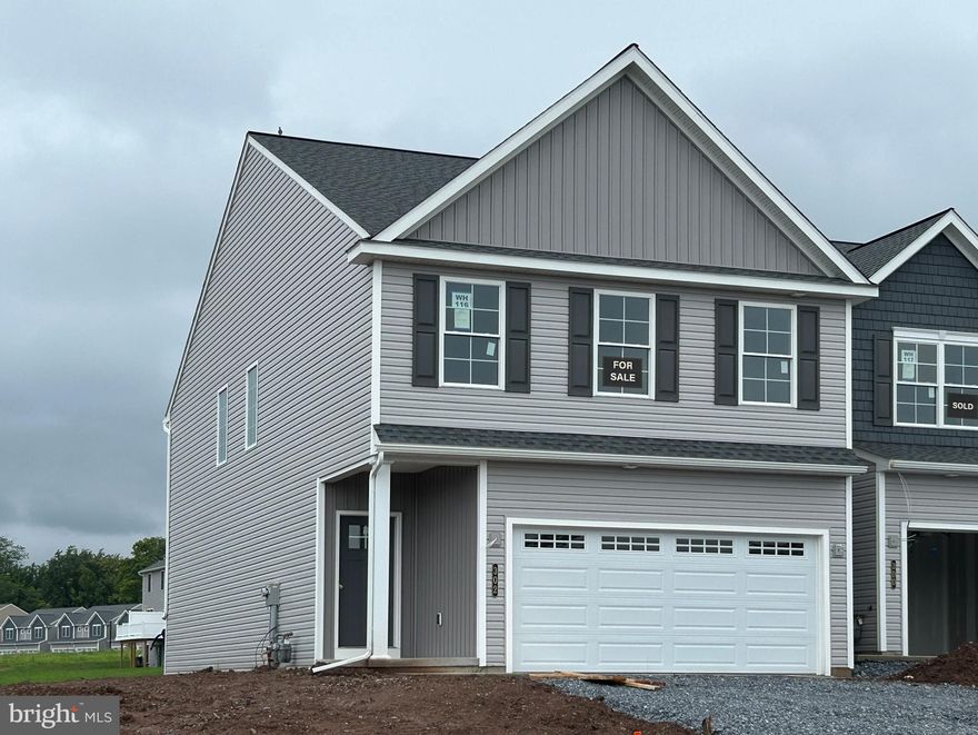 UNDER CONSTRUCTION! This Pheasant model is a 3 BD, 2.5 BA, 1,895 sq. foot, end unit townhome. With its nine foot ceilings and open foyer, well-lit, spacious and open first floor, this home exudes elegance. Included in this kitchen is an island, granite countertops, stainless steel appliances, recessed lighting, an adjacent pantry and many more features. You will feel right at home in the owner’s suite with its large spaces and lots of natural light. The owner’s bath and walk-in closet are exceptionally spacious. Also on the second floor are a loft, bedrooms two and three, a family bath and the laundry room, which is just steps from all bedrooms and bathrooms. This home features a full lower level, a 10'x12' concrete patio, and a 2 car garage. A side porch affords additional outdoor living space. 
- Home to be completed by mid-October.
- All taxes are estimated as this is new construction and has not been assessed.
- Interior photos are from a similar model.