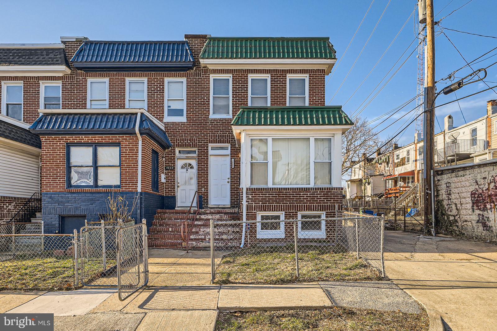 Welcome to this light filled newly renovated end-unit rowhome located in Baltimore City. The large main level is perfect for relaxing or entertaining. The sun room off the living room is ideal for a home office or bonus living space. The kitchen has modern granite counters and stainless appliances. The second floor has 2 spacious bedrooms and an updated full bath. A partially finished basement with recessed lighting offers space to create an additional room—perfect for a gym, or extra living area and plenty of storage options. Rear fenced yard is just waiting to host a cookout! Conveniently close to public transit, this home is ideal for those who enjoy city living with easy access to all the best amenities Baltimore has to offer. All occupants over 18 must complete an application.