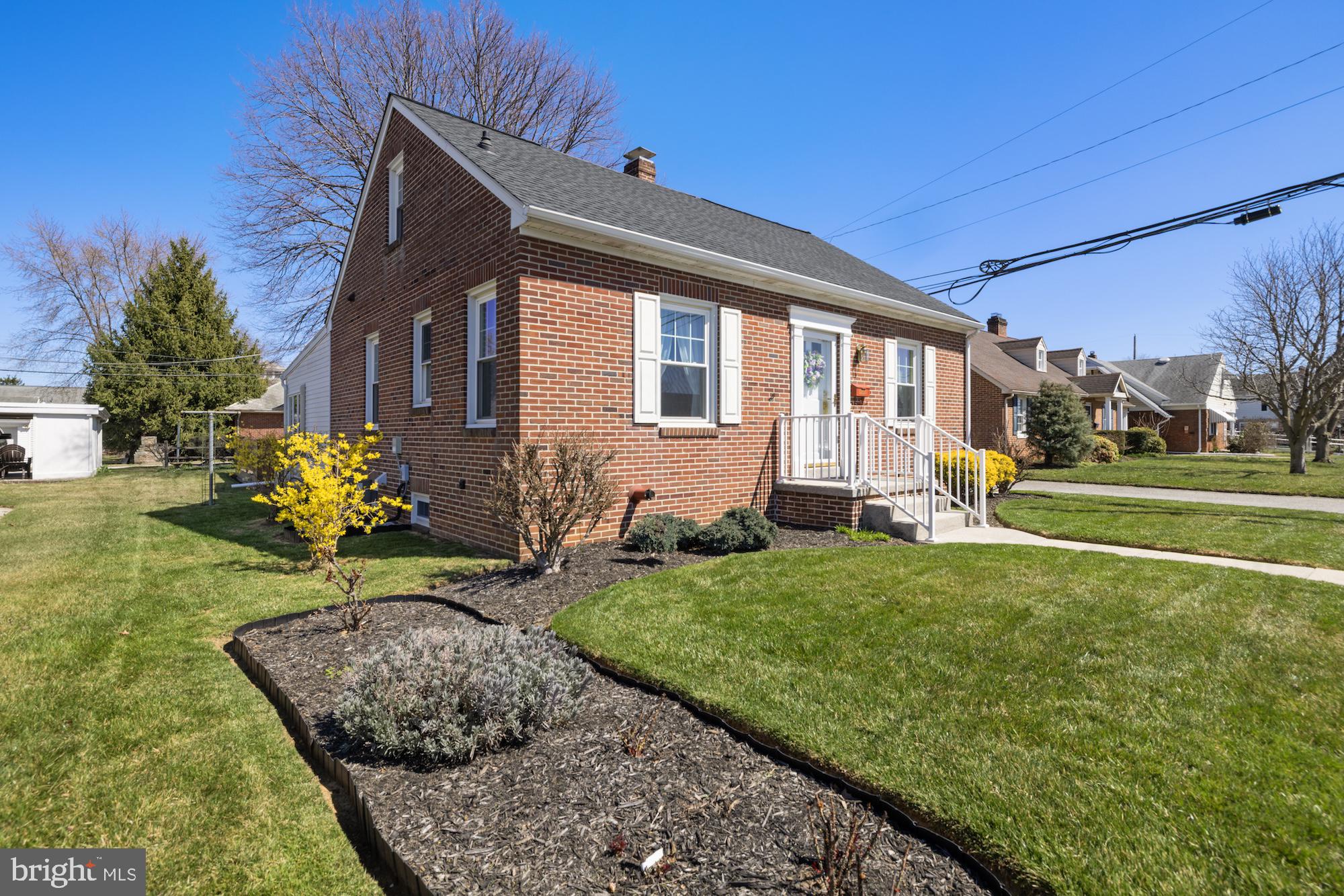 This sweet brick cape cod home is so welcoming! So well kept and and clean you can move right in! With original hardwood floors, remodeled kitchen with granite counters & appliances, bright Sunroom with heated floors for all year living space, and large deck for outdoor entertaining for your Summer entertaining. The deck is all ready for your hot tub! The detached 2 car garage offers plenty of storage. The convenience of a primary bedroom, remodeled bath and office are on the first floor. The 2nd floor bedroom and be easily split into 2 rooms to make this a 3 bedroom home. The basement has been waterproofed and has plenty of shelving and storage space. Owner offering 1 Yr Home Owners Warranty for your added protection. Close to parks and schools. Schedule your showing today!