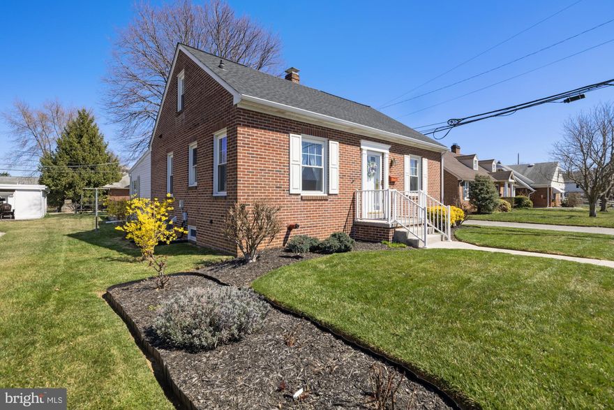 This sweet brick cape cod home is so welcoming! So well kept and and clean you can move right in! With original hardwood floors, remodeled kitchen with granite counters & appliances, bright Sunroom with heated floors for all year living space,  and large deck for outdoor entertaining  for your Summer entertaining.  The deck is all ready for your hot tub!  The detached 2 car garage offers plenty of storage.  The convenience of a primary bedroom, remodeled bath and office are on the first floor.  The 2nd floor bedroom and be easily split into 2 rooms to make this a 3 bedroom home.  The basement has been waterproofed and has plenty of shelving and storage space.  Owner offering 1 Yr Home Owners Warranty for your added protection.  Close to parks and schools.  Schedule your showing today!