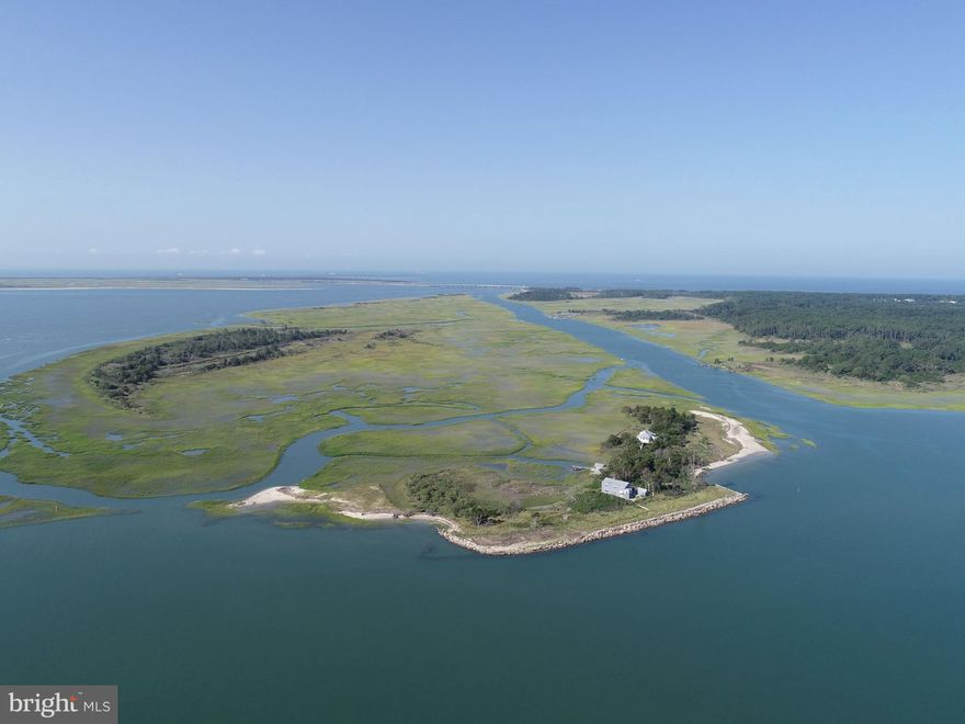 Holly Bluff Island is the last remaining private Island on Virginia’s eastern shore. This island property has served as a hunting and fishing property since the late 1800’s. Holly Bluff is located just off the southeastern coast of Northampton County, just south of Smith Island. The island boasts 183 acres of upland and marshes with two homesites. The main house, built in the late 1800's, has 4 bedrooms, each one with long views over the bay and marshes, 2 bathrooms, a large eat in kitchen and sitting area with views of the marsh and bay. The guest house was originally built as a hunting and fishing camp in 1910, has 2 bunk rooms, 1 bedroom, 1 half bath, outside shower, a sitting area and kitchen. The remaining improvements include 2 large barn utility buildings near the dock and a small utility building behind the main house. Electric power is utilized from batteries charged by a generator. The water supply is primarily rainwater which is stored in water reservoirs and serves the houses by gravity. There are 2 docks, one of which is in use while the other needs to be rebuilt. It is a resting place for migratory birds, monarch butterflies, and a home to ospreys and eagles, as well as a winter home to seals. Holly Bluff offers access to multiple Barrier Islands like Smith and Mockhorn Islands, which have miles of pristine remote beaches and thousands of acres of abundant marshes. These marshes and creeks offer bountiful habitat for ducks, geese, marsh hens, speckled trout, red fish, flounder, striped bass, and many types of shore birds. The recreational opportunities within Magothy Bay are abundant, from boating, kayaking, fishing, hunting, bird watching, crabbing and or just getting away from it all, Holly Bluff is truly a special haven for nature lovers. Imagine the all the memories that have been made at Holly Bluff, this is a rare opportunity for one to be able to be part of that history while making one’s own special memories.