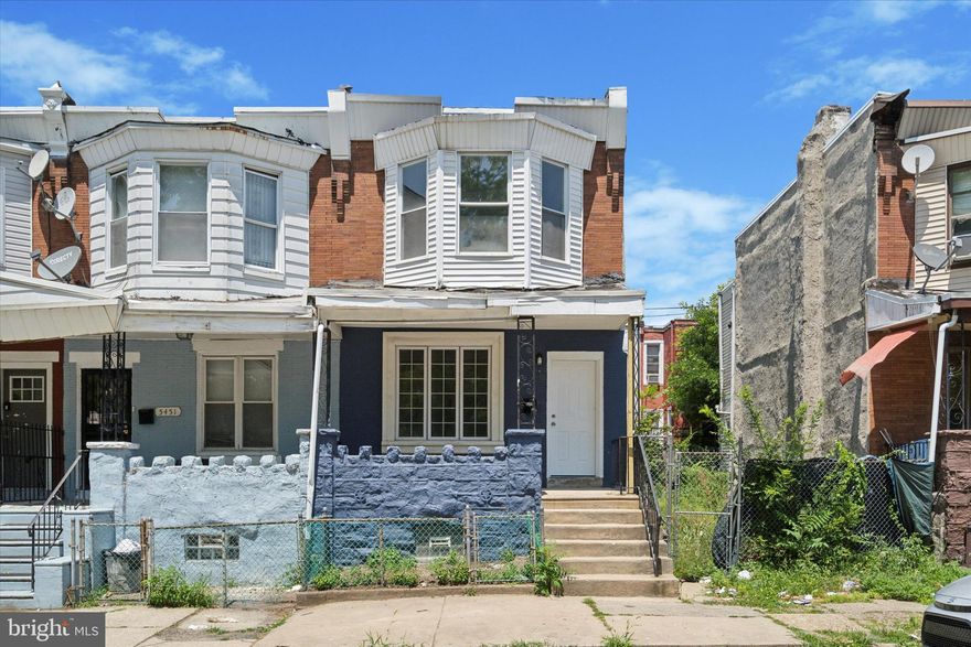 Calling all investors and owner occupants!   Welcome to 5449 Race St., a charming 3-bedroom, 1.5-bathroom house located in the heart of West Philadelphia. Newly renovated from top to bottom, this home exudes modern elegance while maintaining a cozy and inviting atmosphere. The abundance of natural light floods every room, creating a warm and welcoming environment. The living and dining rooms are perfect for family gatherings and entertaining guests, while the kitchen with ample counter space, is ideal for preparing family dinners. Luxurious laminate flooring throughout the home offers both style and easy maintenance. Each of the three spacious bedrooms provides a private retreat for rest and relaxation, complete with ample closet space. Enjoy outdoor living with a charming front porch and a spacious rear backyard.

This home is conveniently located near parks, trendy restaurants, cozy coffee shops, and excellent public transportation options, providing easy access to all the amenities you need while being part of a friendly and welcoming community. Additionally, the property accepts 3-bedroom vouchers. Don’t miss the opportunity to make this beautiful house your new home. Schedule a viewing today and experience all that 5449 Race St. has to offer!
