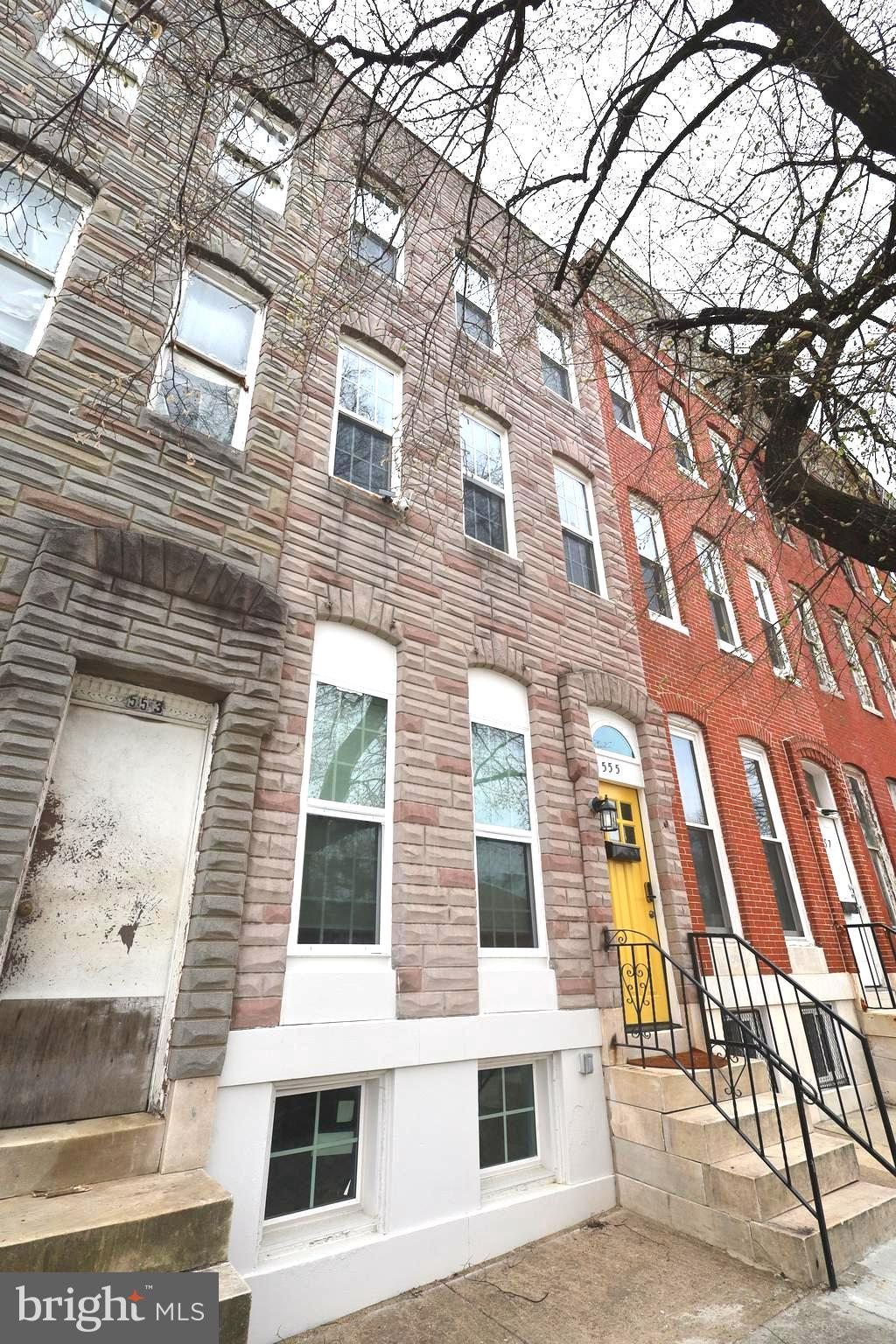 Now available for rent: 555 Presstman Street, a fully renovated 4-bedroom, 2.5-bath rowhome offering modern comfort and style in the heart of Baltimore. This beautifully updated home features central A/C and heating, brand-new appliances, luxury vinyl plank flooring, and a bright open layout. The kitchen is equipped with quartz countertops, double wall ovens, and timeless shaker-style cabinetry, flowing into a spacious dining and living area perfect for everyday living. Upstairs, you'll find four well-sized bedrooms and two full bathrooms, including a private ensuite in the primary suite. Step outside to a private rear deck and fully fenced backyard—ideal for relaxing, entertaining, or enjoying outdoor space with pets. Located just minutes from Druid Hill Park, the Penn North Metro, and downtown Baltimore, this home offers convenient city living with modern finishes throughout.