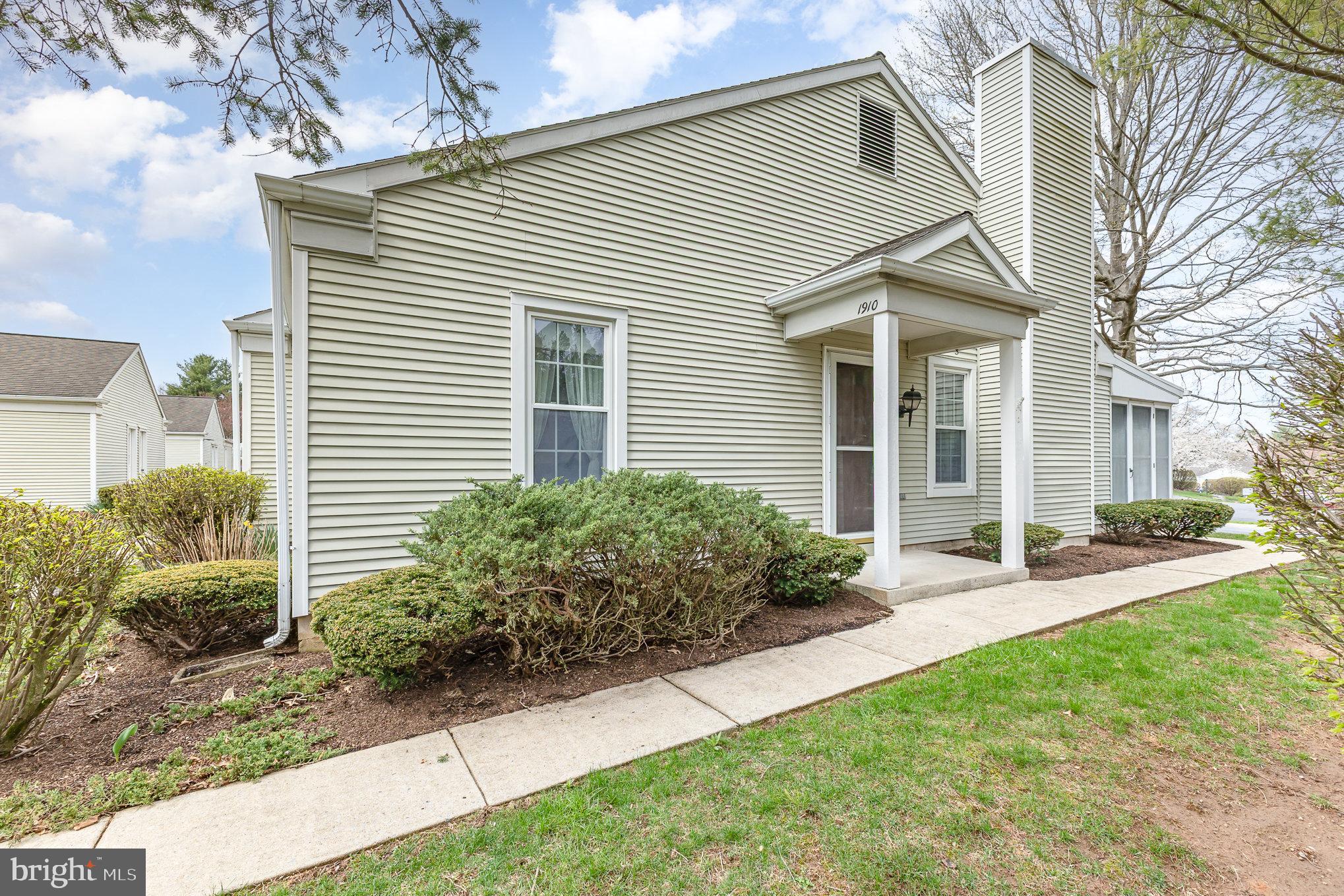 Welcome to easy, one-level living in the Rockledge community in Derry Township and the highly regarded Hershey School District! This charming 2-bedroom, 1.5-bath Lexington model offers a comfortable and convenient lifestyle, perfect for those looking to simplify without sacrificing space or location.
The open floorplan includes a spacious living area, a functional kitchen with plenty of cabinet space, and a bright sunroom that’s perfect for morning coffee or relaxing with a good book. The primary bedroom offers ample space and natural light, while the second bedroom is cozy—ideal for a home office, guest room, or flex space. A full bath, an additional half bath for guests, and a laundry area complete the efficient layout—all on the same level with no stairs to navigate!
The $180/month HOA takes care of exterior maintenance, giving you more time to enjoy the things you love and less time worrying about upkeep. Price reflects a little updating needed to make this home your own.
Conveniently located just minutes from Hershey Medical Center, downtown Hershey, and all the area's top amenities—this is a rare find in a sought-after neighborhood!