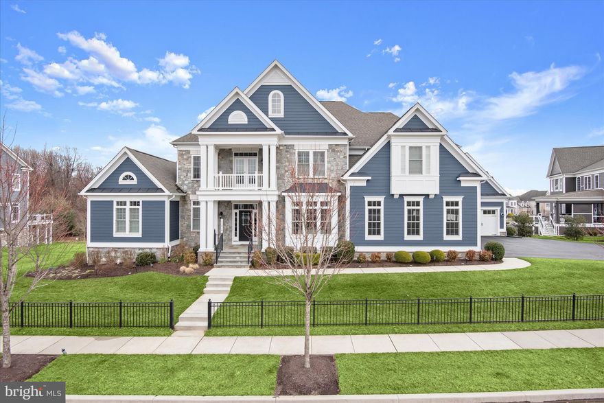 Exquisite flagship estate home crafted by luxury builder Williamsburg Homes located in Maple Lawn’s esteemed Garden District. Listed and under contract simultaneously.