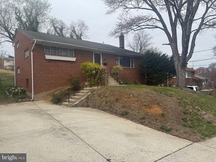 Attention Investors, Fixer-Uppers and Flippers.  This 4 bedroom 1 Full and 1 half bath brick split level home is in need of TLC, truly a diamond in the rough.  Come visit with a vision to bring this home to its full potential.  Great Investment Opportunity.  Large concrete driveway and fenced backyard.   Preferred Title Company: Classic Settlements for settlement.  PROPERTY IS BEING SOLD IN AS-IS CONDITION.