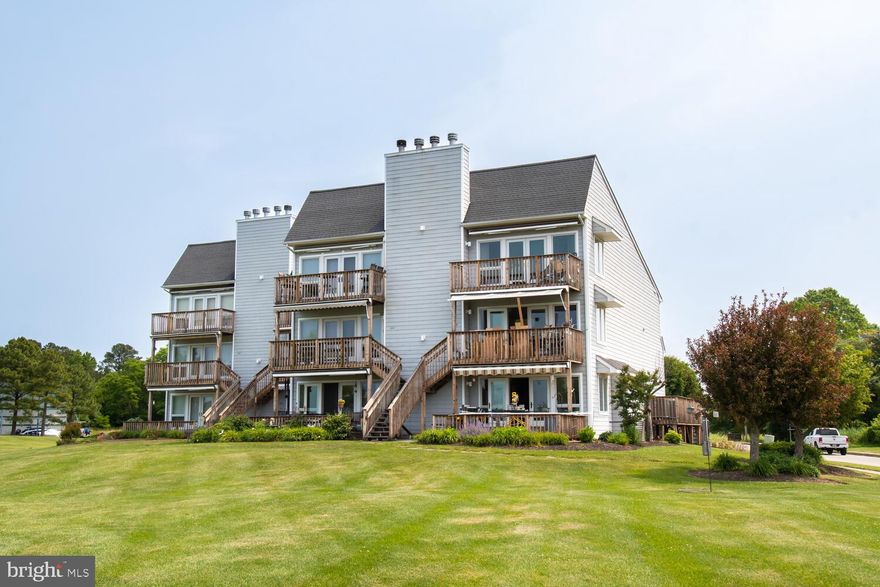 By far, one of the best spots in Rock Hall! Beautiful natural light floods this spacious end unit which has been lovingly cared for by its original owners, and this is the first time this unit has been offered for sale! Completely renovated in 2023 to include new Kitchen, all new flooring and carpet, new tile in bathrooms, new HVAC, new appliances, and freshly painted throughout! 

The 'Yarmouth" Garden Apartment is a well appointed  2 bedroom end unit with unobstructed panoramic views of the Marina and Bay beyond. Amazing sunsets from your large dining deck. Sit and watch the boats go by or enjoy one of the many upgraded amenities that Rock Hall Landing has to offer! Most furnishings are included. This is 'Turn Key' living at it's best!