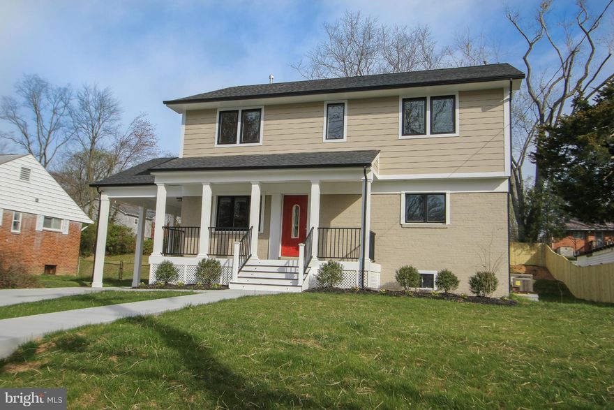 Gorgeous Reno & Rebuilt SFH in Broyhill Crest. 6 BR 4 BA on 3 fin lvls w/ over 3,100 sqft. Main lvl BR & BA! Hdwd flrs. kit w/ granite, SS, & break bar off fam rm w/ access 2 deck,trees, & new fence. All BA's updated. Upper lvl sep lndry, 4 BR 2 BA. MA BR w/ walk in. MA BA walk in shower, 2 vanities. Lower lvl lg rec rm, sep lndry & legal BR w/ BA. Close 2 FX Hospital, shops, just inside beltway.