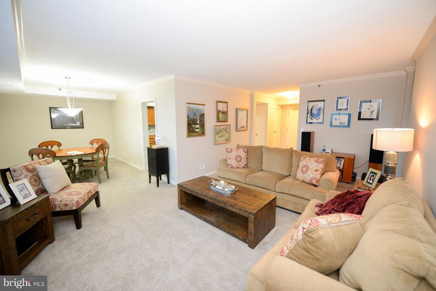 Beautifully updated separate bedroom model w/ new kitchen and tons of storage. All upscale ENERGY STAR appliances.  Conveniently near elevator. Warm and modern design combines large counters and storage with wood plank tile work for an elegant touch. Separate bedrooms with separate full bathrooms give a double master option in this large 1440 sq ft.unit w/ two (2) assigned parking spaces.