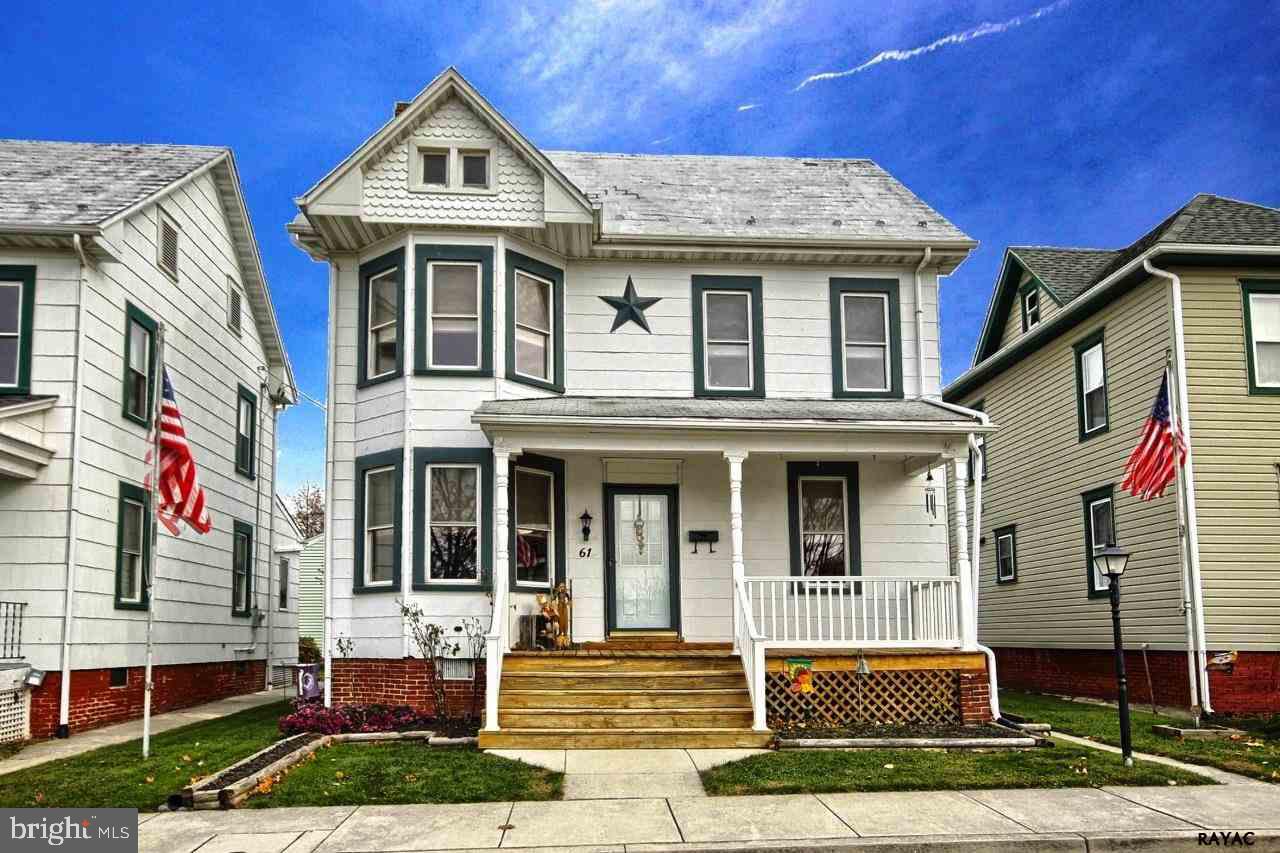 This Beautiful Colonial sits across the street from Crouse Park. Convenient 1st floor laundry and a Pellet Stove in living room to help with heating costs. Home inspection and repairs completed with a home warranty. Insulated windows through out and an over sized 2 car garage. Slate roof sealed with warranty.Close to MD/PA line for easy commute to Maryland.