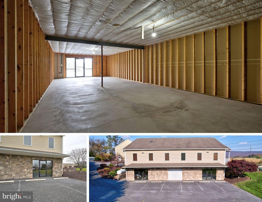 722 SF unfinished office space in Waynesboro, PA, located just off Rt. 997. This versatile space provides a blank slate for businesses to design their ideal workspace. Perfect for small businesses, contractors, or service providers, the property offers ample parking and easy access to major roadways, making it a prime location for various business needs. Customize the space to fit your requirements and take advantage of this great opportunity. Contact us today for more details or to schedule a tour!