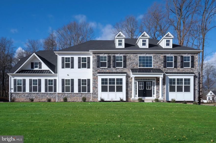 QUICK DELIVERY AVAILABLE FALL 2025 - Welcome to the newly opened community on Plymouth Road in Blue Bell, where exclusivity meets elegance. This intimate setting features just two new homes, crafted with the hallmark precision and sophistication of Hallmark Homes Group. These residences are a testament to luxury living, offering a unique blend of style and comfort. Now open to all, this is your opportunity to immerse yourself in a lifestyle where every detail is designed to inspire envy. Explore our latest community and see how your dream home can become a reality in this desirable Blue Bell location.

This exceptional home features 5 bedrooms including a 1st floor In-Law suite, 6 full baths and 2 powder rooms.  There are 10 foot ceilings on the first floor and 9 foot on the second floor.  This home has a 4 car garage and will have a finished daylight walk-up basement. The exterior will have Hardi-plank siding.