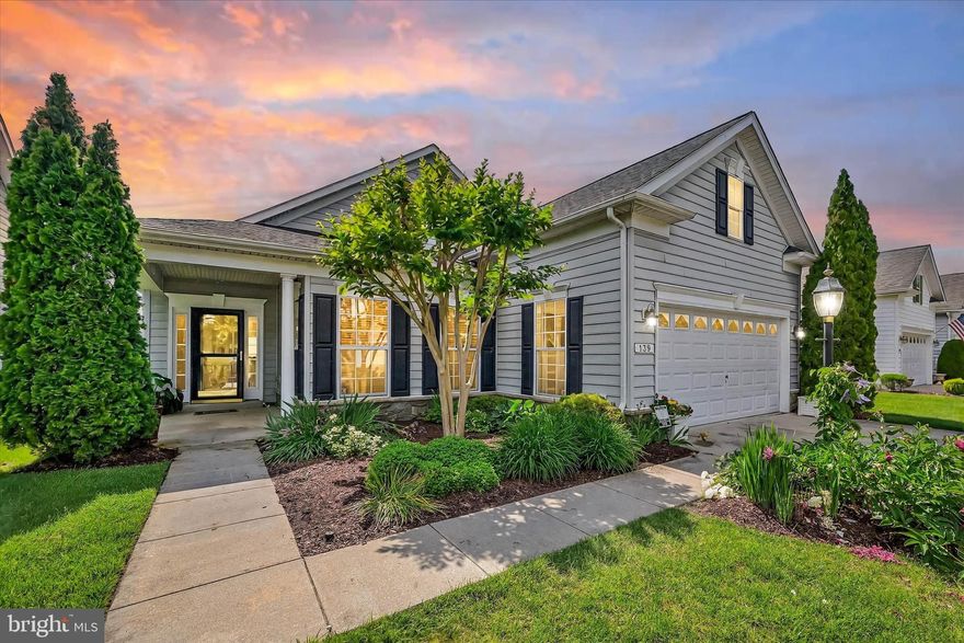 Bright open living space  featuring Bamboo flooring, double sided fireplace, granite counters in the kitchen . Owner's suite has connected full bath and multi closets. Guest room has a full hall bath while third bdrm is currently used as an office.. New roof (1 yr.), young HVAC, built in generator, newer appliances, gorgeous patio  with handicap accessibility and sky basement too!. One Year Home Warranty included.
Luxurious Living in a Premier 55+ Community
Discover refined living in this beautifully appointed home nestled in the award-winning community of Symphony Village,  offering a lifestyle of comfort and elegance. With an impressive array of amenities—including indoor and outdoor pools, tennis courts, a fully equipped gym, and dedicated craft and billiard rooms—this community is designed for both relaxation and recreation. This home offers the perfect rhythm for a relaxed life style. 
Magnificent clubhouse with loads to do, whether you’re a bridge player, like mahjong, billiards, quilting, art, water volleyball, or the newly refurbished putting green. Or maybe you’d prefer to just show up at social hours or holiday celebrations.  The choice is yours!
There is a trail from Symphony Village to the nearby shopping center, with a stop at Dunkin' Donuts  or Taco Bell along the way. Grocery store, drugstore, hardware store, pizza, Chinese food, liquor store and McDonalds are all convenient to the neighborhood
The Town of Centreville offers several restaurants, the library and post office, many small businesses, the historic courthouse (and the new one) plus the Wharf, where you can launch your boat or kayak, or have a picnic by the water.  Millstream Park has a walking trail and playground for the kids, and the new Centreville YMCA is brimming with activities.  Easy drive to Chestertown, Annapolis, Easton and the Atlantic beaches, Symphony Village is the perfect location for you to enjoy the slower pace of life on the Eastern Shore