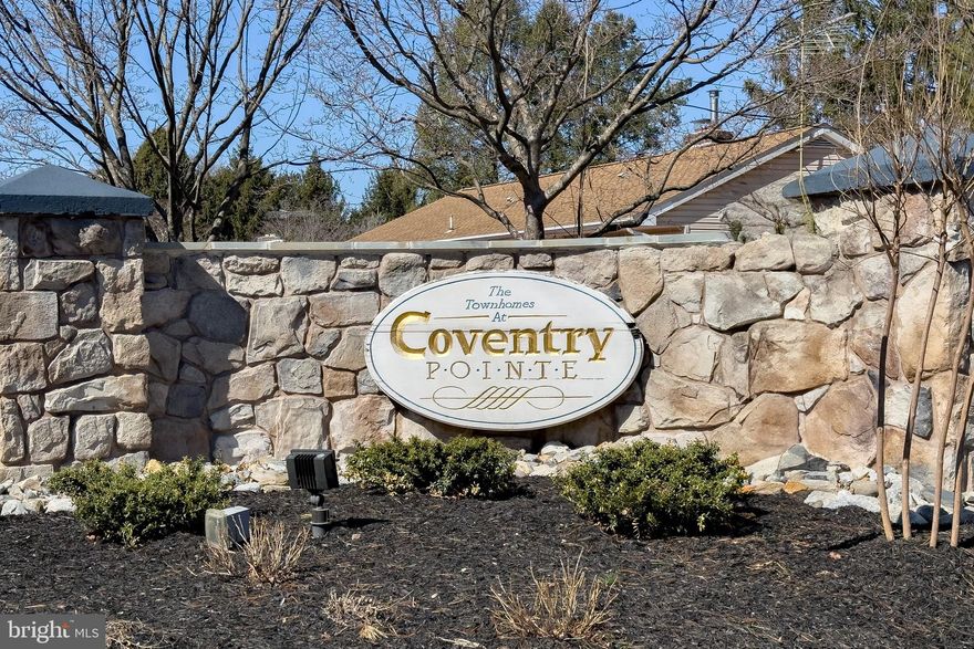 Welcome to 904 Coventry Pointe. Located in the Owen J Roberts School District This property has been totally updated in 2019 with NEW hardwood floors in first floor, NEW Granite tops, New SS appliances, NEW vanities, floors and toilets in all baths and NEW carpeting in Basement! First floor features an open floor plan with Powder Room, Large living room w/ Ceiling fan, Desk area w/ Granite top, Dining room w/ Gas fireplace, powder room, and Fabulous Kitchen that has been remodeled with New Appliances and  Tile backsplash,  Second floor features The Main Bedroom w/ a vaulted ceiling, Walk in Closet and 2nd Closet. This suite also features the Master Bath w/ Skylight, New floor, vanity and toilet. Also on the 2nd floor is Hall Bath w/ NEW floor, toilet and vanity and 2 Addt'l Bedrooms. As a bonus- you have a loft which can be used as an office or 4th bedroom w/ 2 skylights. The property has a finished walkout basement with NEW carpet and utility area for storage! Sliders off the kitchen go out to a deck which overlooks nice scenery. Located closely to Rt 100 and easy access to Rt 422 and KOP the location is perfect for the commuter. There is an association pool to enjoy as well.