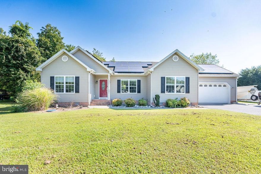 This immaculate 3 bedroom, 2 bathroom home is located in the highly sought-after Delmar School District in the great Breckenridge community! Inside you'll immediately notice the thoughtfully designed layout with open floorplan. The master bedroom features a walk-in closet for your convenience and an ensuite bathroom boasting double vanity sinks and a beautifully tiled shower. This home sits on over half an acre tucked away on a quiet cul-de-sac. Step out onto the back deck, where you can unwind or entertain within the privacy of your fenced-in backyard which is enclosed with durable vinyl fencing. The solar panels not only help reduce your energy bills but also contribute to a more sustainable lifestyle. The is no shortage of storage with a shed, an attached 2-car garage and additional attic space. The convenience continues with a separate mud and laundry room, making it easy to keep your home organized and tidy. Don't miss the opportunity to make this house your new home and enjoy all that Delmar, MD, has to offer!