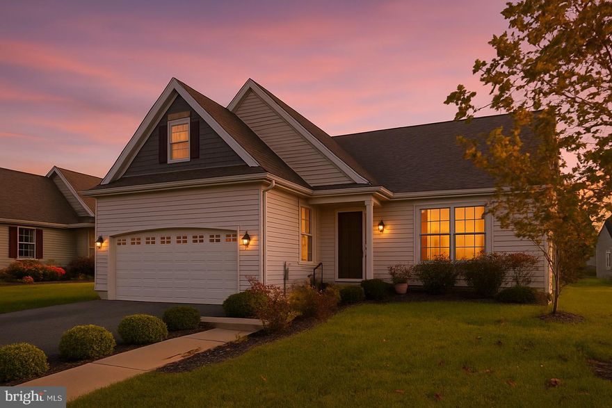 Ready for Immediate Move-In! This beautiful Larkspur Model by renowned builder Wilkinson Homes offers numerous upgrades and thoughtful details throughout.

The upgraded kitchen features premium cabinetry and granite countertops, while hardwood flooring flows seamlessly through the Great Room, Kitchen, Dining Room, and Foyer. Elegant upgraded lighting enhances the home’s warm and inviting atmosphere.

Step outside to the expanded, low-maintenance Trex deck with PVC railing—perfect for relaxing or entertaining.

Upstairs, you’ll find a complete guest suite featuring a spacious family room area, full bath, and private bedroom—perfect for extended stays, multi-generational living, or a quiet home office setup.

A three-foot crawl space provides excellent storage and is far more practical than a standard slab foundation. Additional highlights include upgraded landscaping and a convenient irrigation system.

The Ashland community offers a welcoming clubhouse complete with card tables, a full kitchen, and recreation spaces popular with residents. Located close to shopping and transportation, the community provides easy access to Wilmington, Philadelphia, and Delaware’s beaches.

The association fee covers lawn care and snow removal, delivering a true “lock-and-leave” lifestyle—perfect for those who want to simply get up and go.