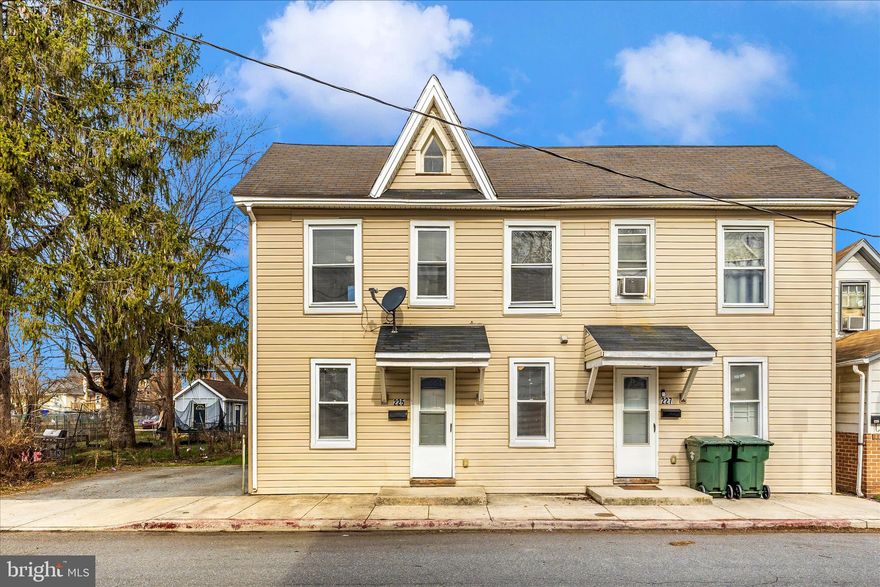 Super 3-bedroom, 1.5-bath Colonial in move-in ready condition! Completely renovated down to the studs in 2018, including electrical, plumbing, drywall, heating, windows, insulation, roofing, and siding, with all work permitted and approved by the City of Hagerstown. This home features a stainless steel stove, refrigerator, and microwave, along with a washer and dryer. It offers a 2-car driveway right beside the house, with extra street parking available.