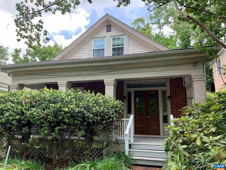 Absolutely Charming Downtown Bungalow Available July 1, 2024.  Location is wonderful on a beautifully landscaped street just 3 blocks from the downtown mall. Enjoy an easy walk to the many restaurants and shops that historic downtown Charlottesville has to offer. The house features a newly upgraded kitchen with gas range, large island with overhang for stools, and a beautiful bay window overlooking the large, fully fenced back yard. Additionally, there are plenty of freshly painted built in's and beautiful floor and ceiling crown molding that gives this home its early 1920's feel. Recently renovated bathrooms and large bedrooms and living spaces make the home feel brand new, but with 1920's charm.