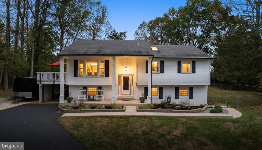 Experience the charm of peaceful country living just minutes from Warrenton’s amenities on the DC side! This inviting home has curb appeal, cul-de-sac living, and mature trees hugging every corner. Spare no privacy and get full use of your outdoor living spaces here on Brydon Ct.  Why buy new, when you can buy unique and turn key! 

Everything has been renovated, with taste and function in mind. Walk into a luxurious kitchen, with everything a chef could want. Expansive eat in island with built in wine cooler, and high end lighting installed to set the mood. New railings installed for a modern, open flow into the foyer, and three bedrooms on the main level to make life easy! All bathrooms have been upgraded with taste and unique finishes. The lower level bathroom suite is spa like, with a free standing soaking tub, seamless glass shower, and brushed gold fixtures. The homeowner spared nothing when making this place feel like home. A list of all major upgrades is available, please ask! 

Step outside to enjoy outdoor living at its best! A generous deck overlooks a serene backdrop of mature trees, ideal for relaxing or hosting barbecues. The property also includes an enclosed porch and a covered front porch, providing multiple options to unwind and take in the natural surroundings.

Located in beautiful Warrenton, Virginia, this home offers convenient access to area attractions such as the Fauquier History Museum at the Old Jail, local wineries and breweries including Vint Hill Craft Winery and Old Bust Head Brewing Company, the scenic Warrenton Branch Greenway, and the shops and dining of historic Old Town Warrenton. Enjoy a welcoming community with a balance of small-town charm and modern conveniences.