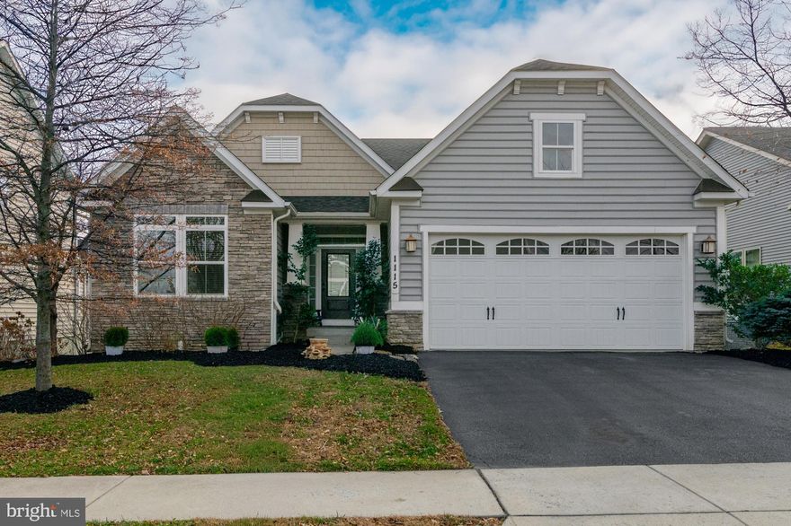 This desirable Brentwood rancher model in popular Brunswick Crossing checks everything on your wish list for convenient one-level living and more! This property still feels brand new and is located on one of the most charming streets in the neighborhood with a beautiful open green space and playground. The pretty landscaped yard welcomes you into the expansive main level which features an open floorplan with cathedral ceilings in the heart of the home. The first thing you will notice is the beautiful foyer with archways, and the hickory hardwood floors which add warmth and character. The gourmet kitchen features high end ivory cabinetry, pantry, and stainless steel appliances that haven't really been used, including double wall ovens and gas cooktop. The island has both extra storage and seating, and there's space for formal dining table as well in the back of the home by the deck door. The kitchen opens up to the lovely family room with a cozy and elegant stone fireplace. The primary suite is really lovely with a sitting room bump out with many windows and an upgraded bathroom with beautiful tile, double showerheads, and huge walk-in closet. Towards the front of the home, there is a secondary bedroom with full bath as well as an office with French doors, and the garage entrance with laundry room nearby. Upstairs is a large third bedroom and third full bath, perfect as a teen suite or for long-term guests who want additional privacy. Downstairs features a whopping 1,879 sq ft out of which the daylight rec room is finished with full walkout. There is a rough-in already in place for a bar. The full 4th bath is located here, and there's much more space to finish into a media room, hobby room or anything else that you can think of, or keep as practical storage.  The backyard is level, and offers lots of potential for your vision to come to life. What sets this house apart is that it's so gently lived in. The homeowner just installed new carpet in the large rec room, and the bedrooms have mostly stood empty. Brunswick Crossing offers a unique lifestyle with top notch amenities for active lifestyles, including swimming pool, tennis courts, soccer field, baseball field, basketball courts. beach volley, dog parks, community garden and beautiful walking trails nestled for miles throughout the community. The community center offers activities throughout the year, and can be rented for your personal events. The MARC train station in Brunswick makes commuting to DC relaxing, and there are good commuter roads as well. Dulles is 45 mins away and DC and Baltimore about an hour. Stay local and enjoy the beautiful scenery of the C&O Canal, towpath and the Potomac river, the Harpers Ferry National Park and the many wineries nearby. Welcome Home!