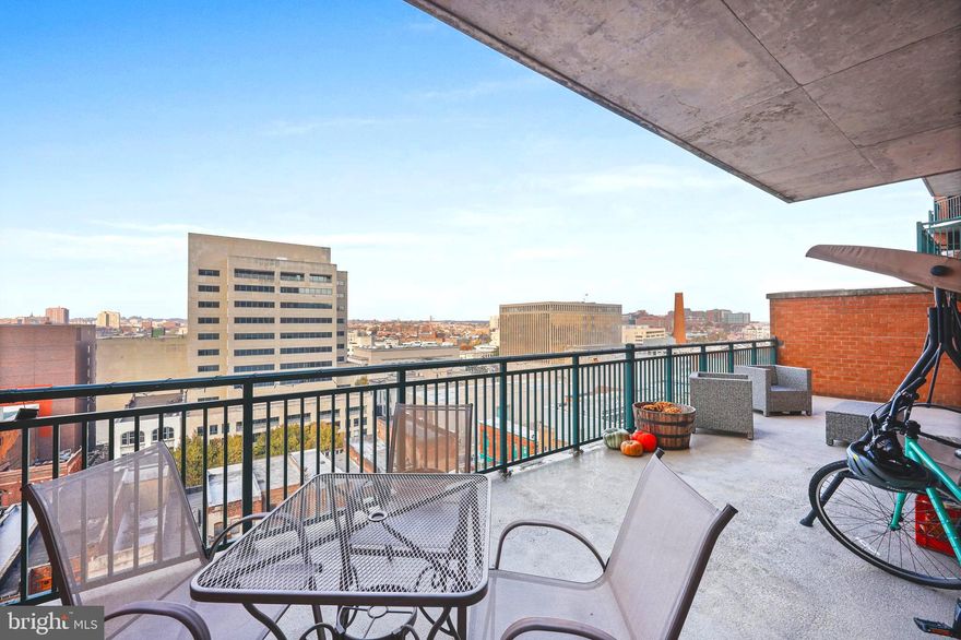Welcome to 414 Water St, Unit #1108, Baltimore, MD 21202 – a stylish and modern 2-bedroom, 2-bathroom condo offering 977 square feet of sophisticated city living.

Step inside to discover a bright open-concept floor plan featuring wood floors, a cozy gas fireplace, and a contemporary kitchen with stainless steel appliances and upgraded countertops, perfect for entertaining or everyday living. The spacious primary suite includes a walk-in closet, while the in-unit washer and dryer provide added convenience along with an additional dedicated storage space on the same floor, just steps down the hall.

Step out onto the massive, private balcony to enjoy panoramic city views – partially covered for year-round enjoyment. Assigned, covered garage parking ensures easy access, while the building’s 24/7 staffed front desk provides peace of mind. Residents also enjoy an array of luxury amenities, including a complete fitness center, outdoor pool, professional/co-working space, meeting and recreation rooms with a pool table. With three elevators for convenience, this building offers the perfect blend of style and functionality.

Located in the heart of Baltimore, this property provides easy access to the city’s best shopping, dining, and entertainment. Don’t miss your chance to call this beautiful condo home. Schedule a tour today and experience all that 414 Water St has to offer!